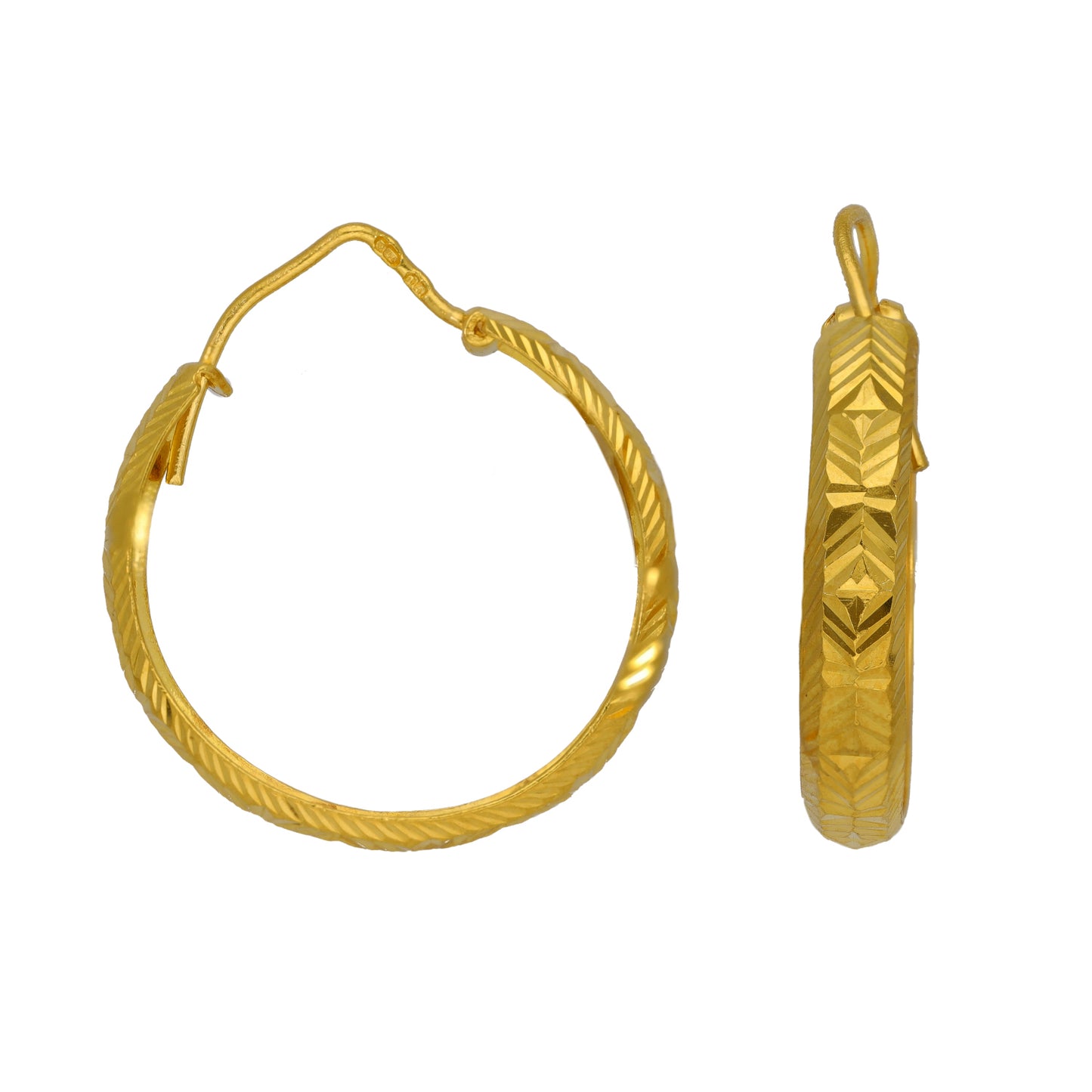 22ct Gold Hoop Earrings
