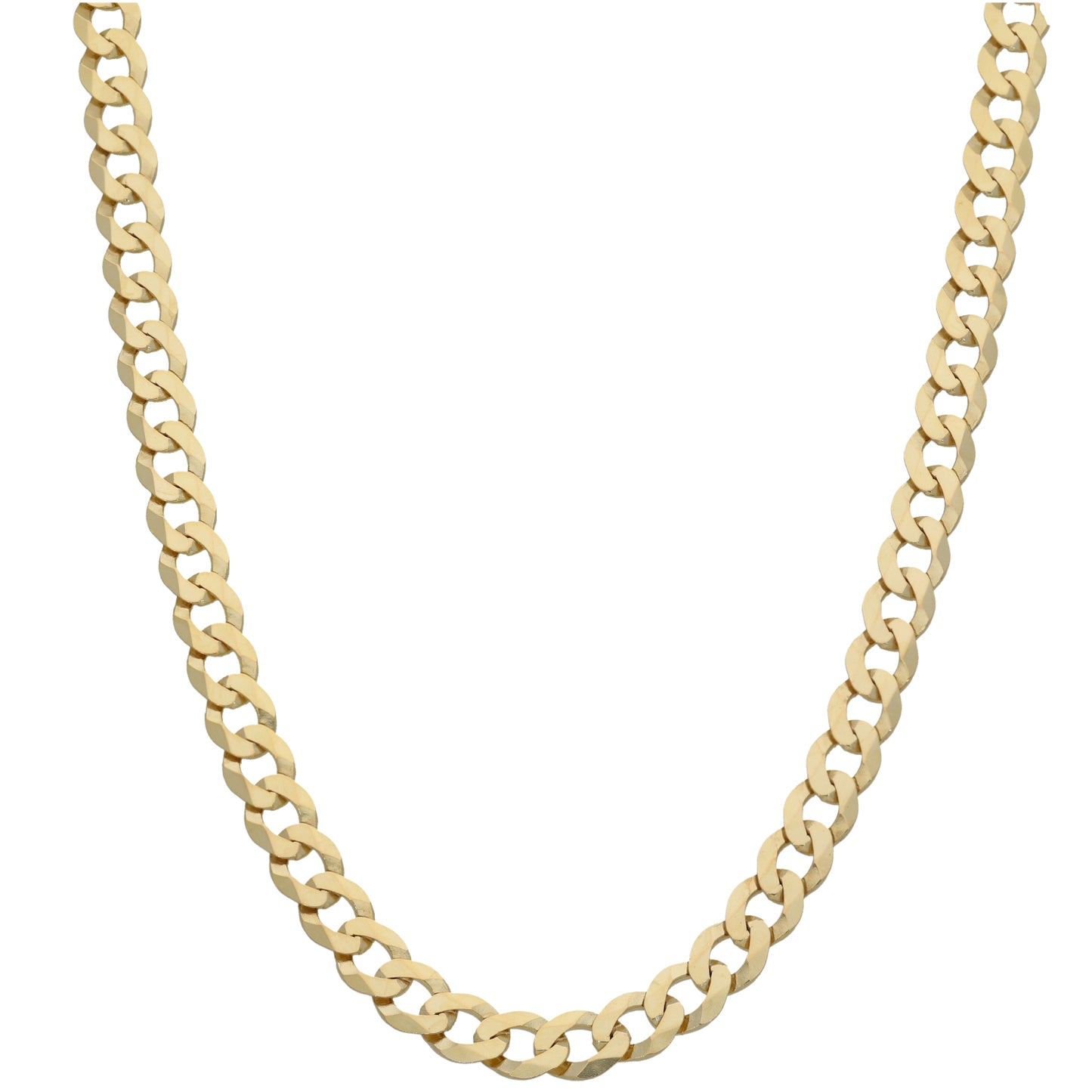 9ct Gold Curb Chain 22"