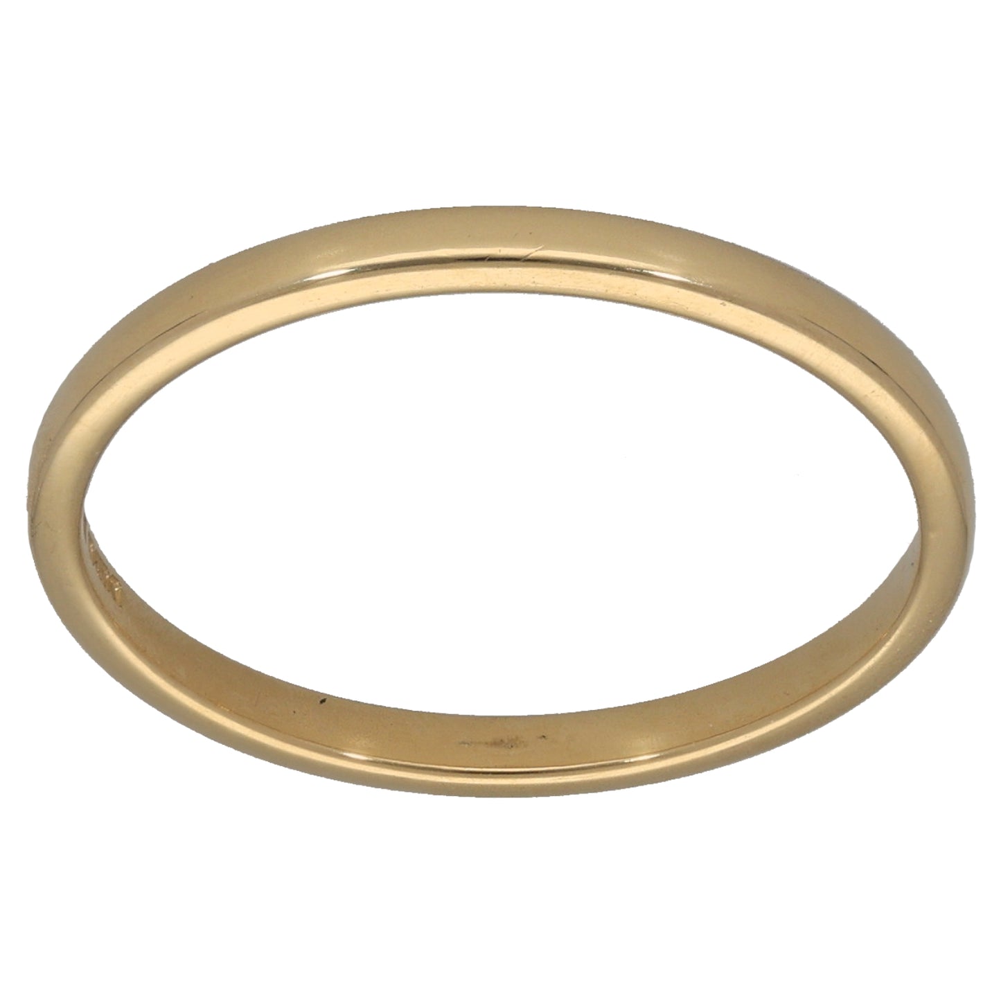 18ct Gold Plain Wedding Ring Size S