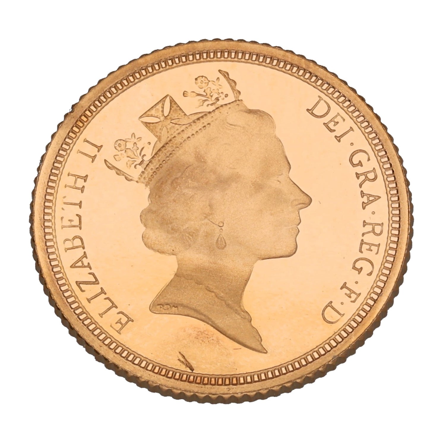 22ct Gold Queen Elizabeth II Half Sovereign Coin 1997