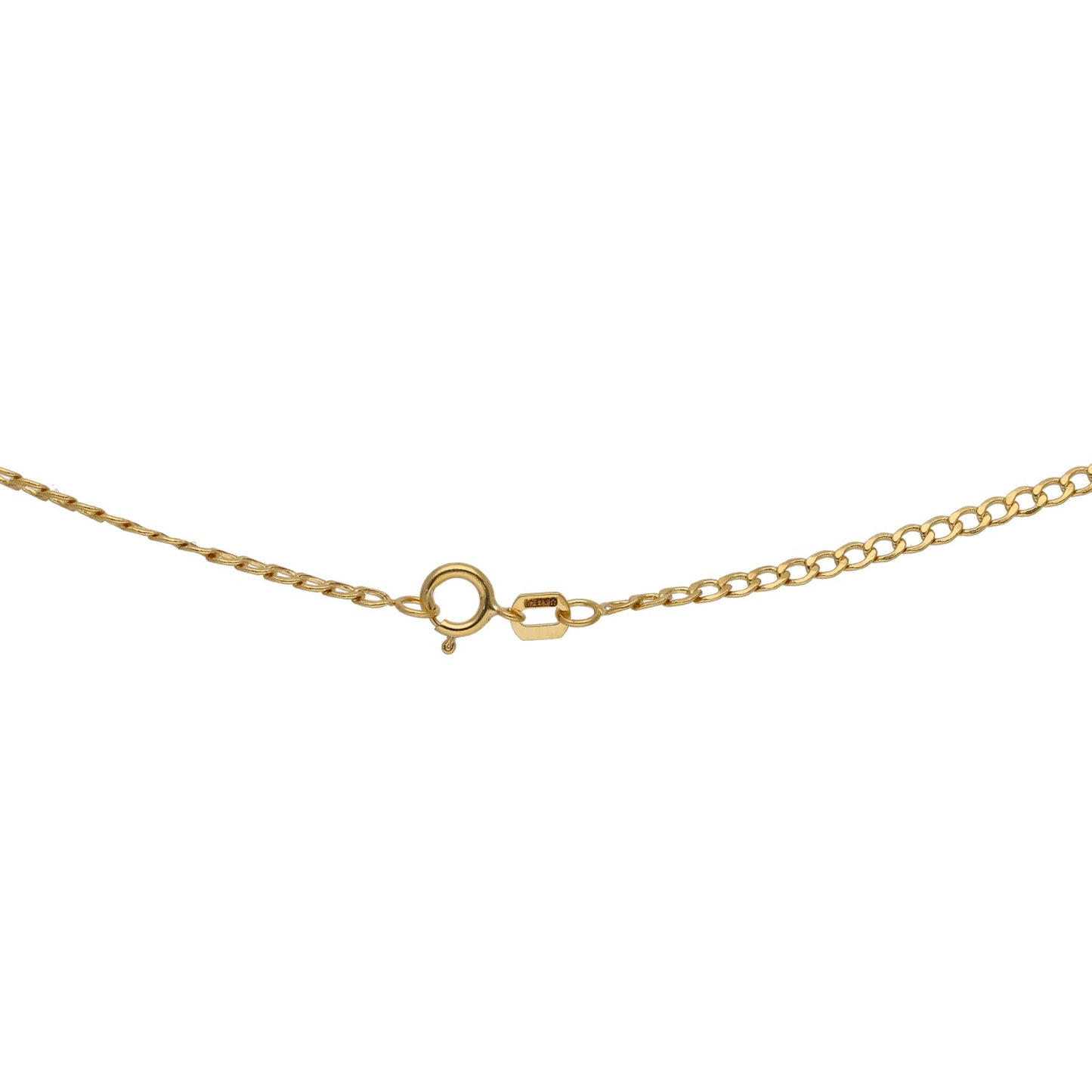 New 14ct Gold Curb Chain 18"
