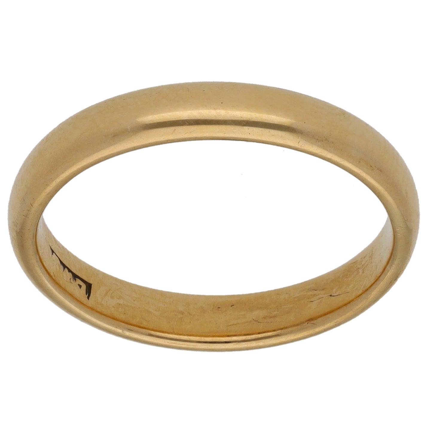 9ct Gold Plain Wedding Ring Size L