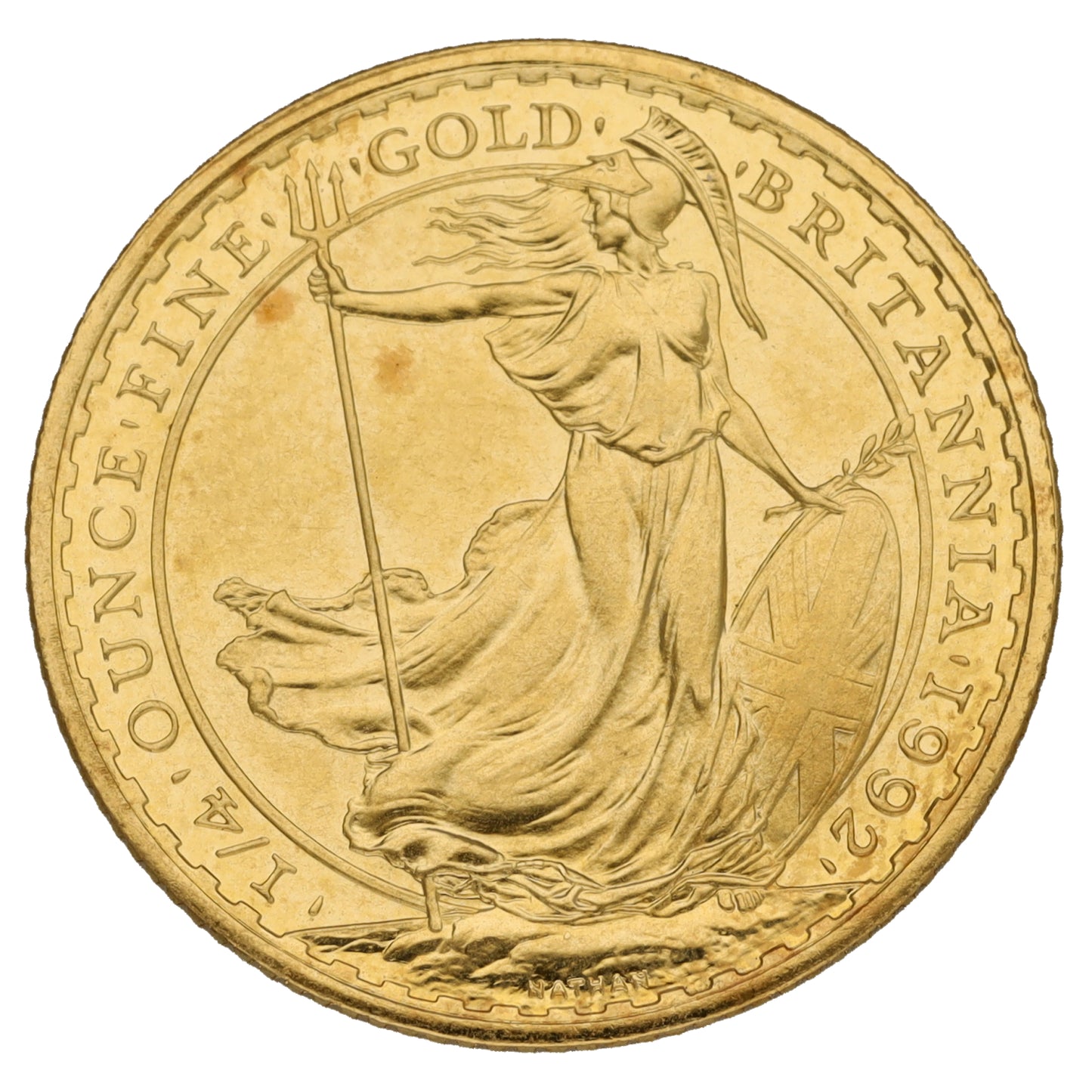 22ct Gold Queen Elizabeth II 1/4 OZ Britannia Coin 1992