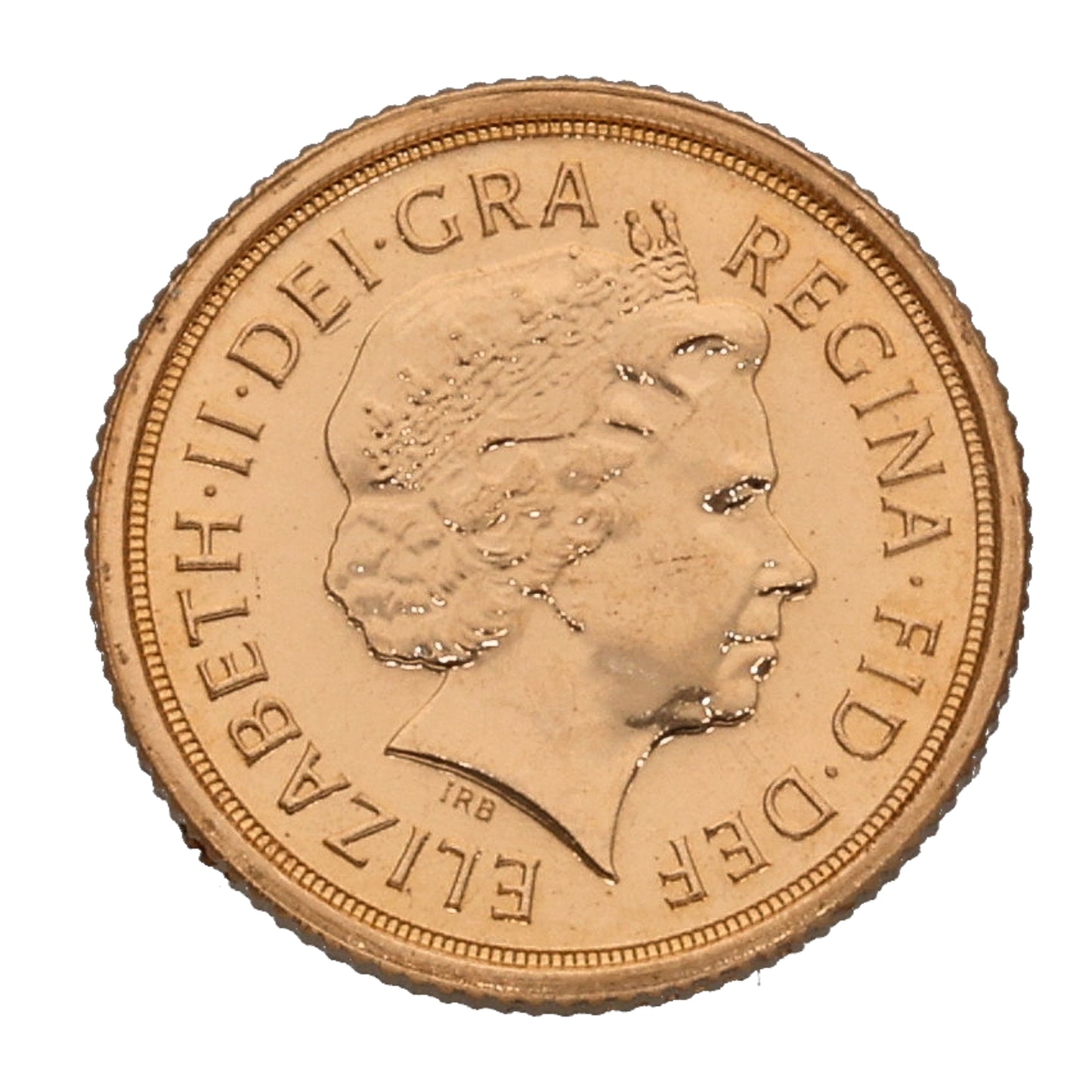 22ct Gold Queen Elizabeth II Quarter Sovereign Coin 2010