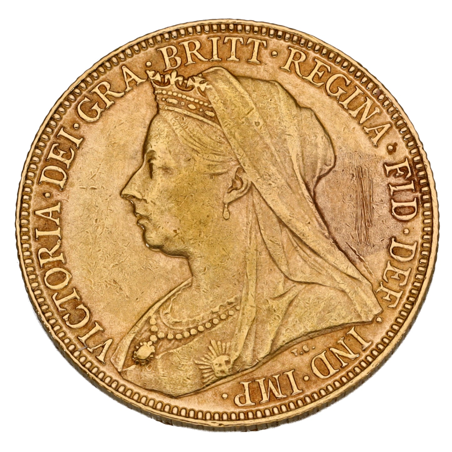 22ct Gold Queen Victoria Full Sovereign Coin 1898