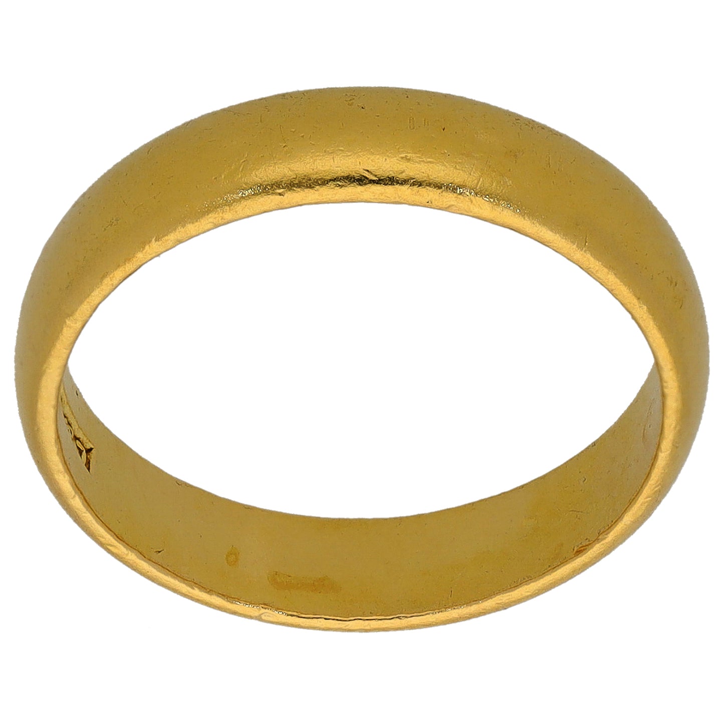 22ct Gold Plain Wedding Ring Size L