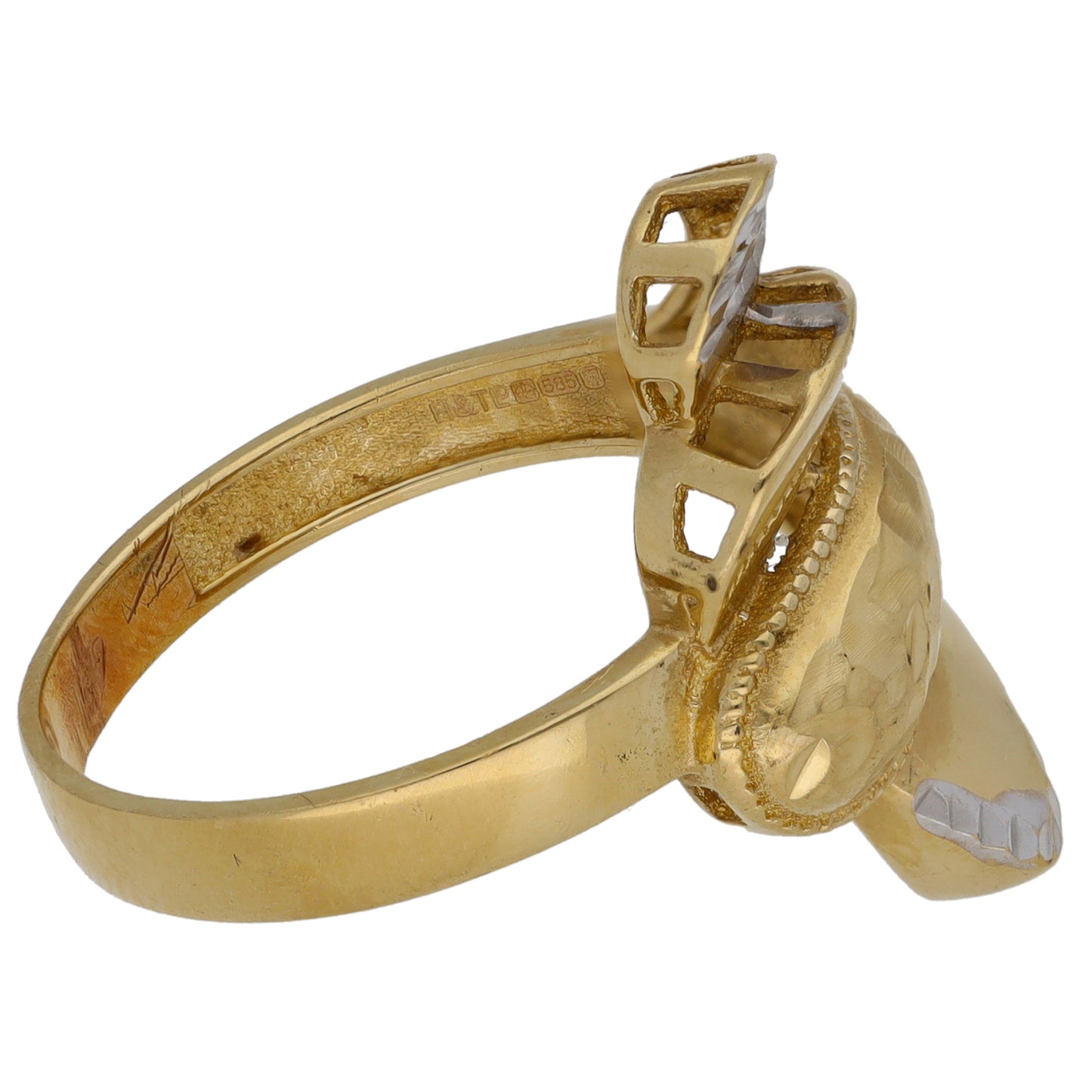14ct Bicolour Gold Alternative Ring Size R