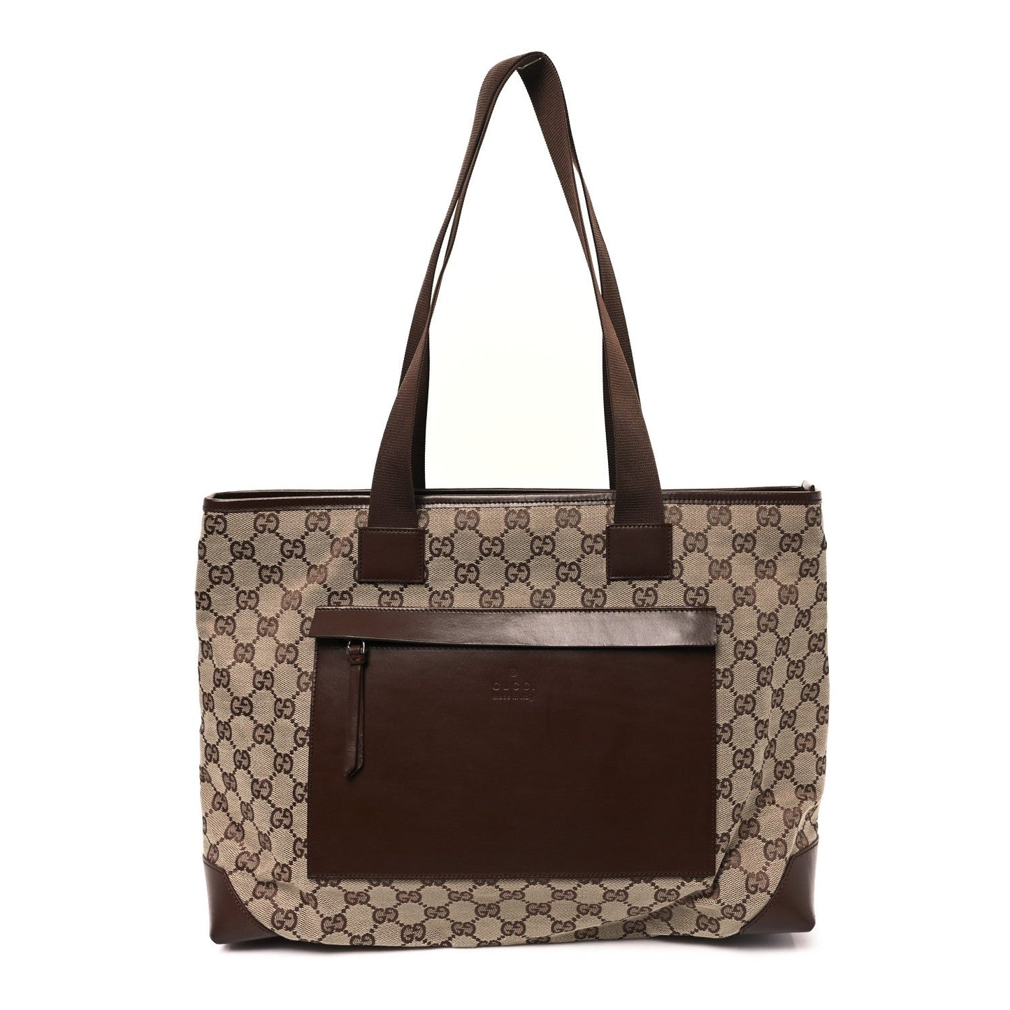 Gucci GG Canvas Tote Bag - Brown