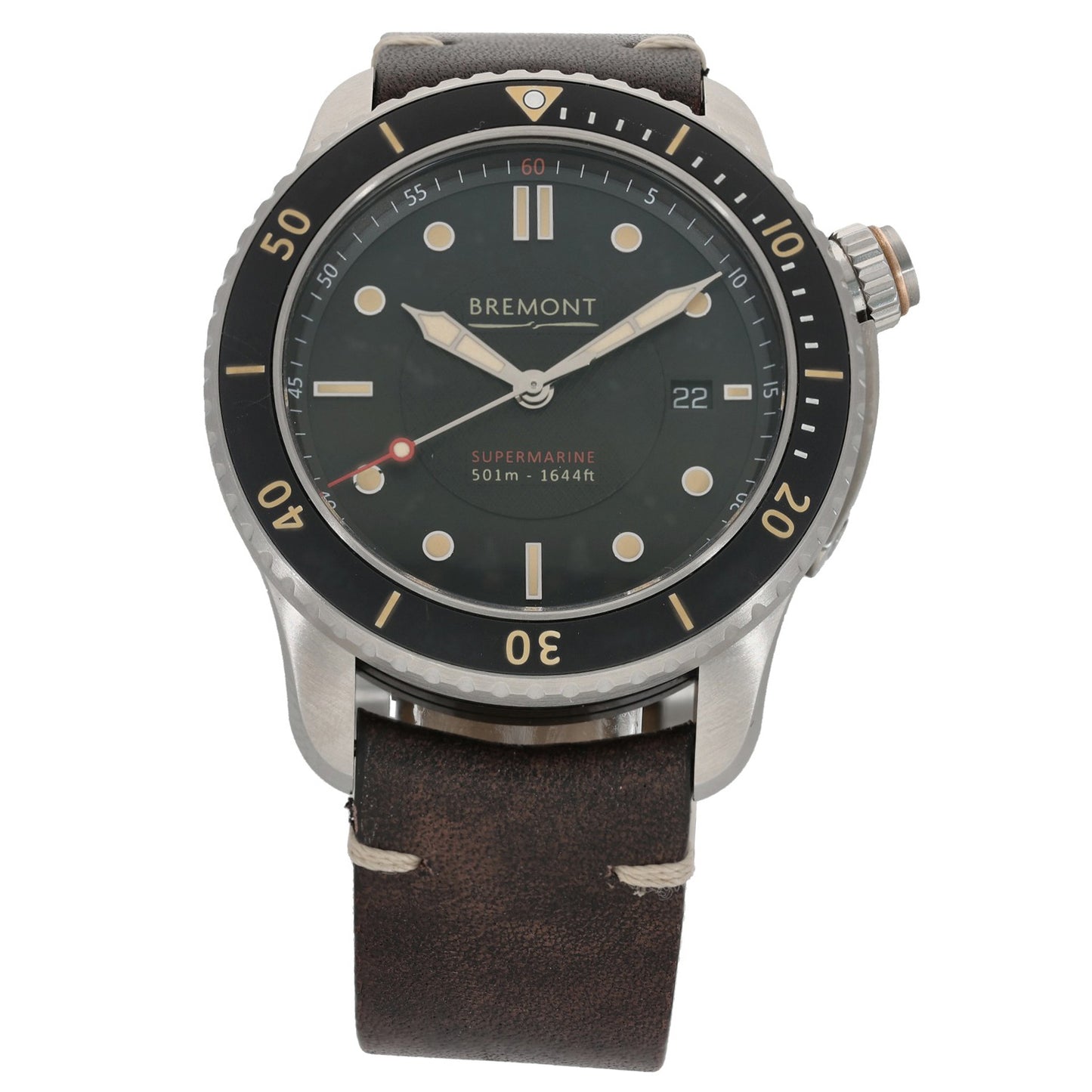 Bremont Supermarine S501-BK-R-S 43mm Stainless Steel Watch