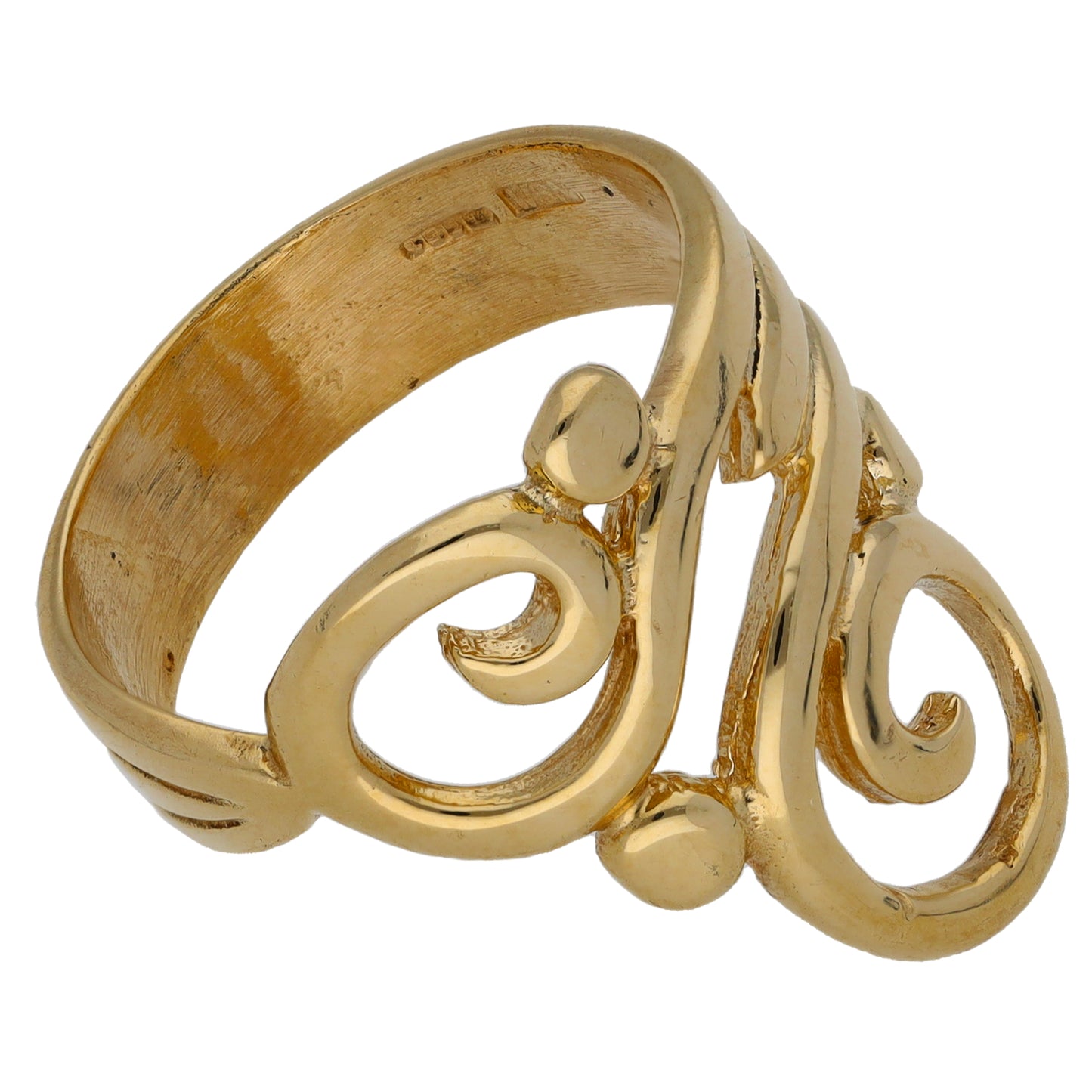 9ct Gold Dress/Cocktail Ring Size R