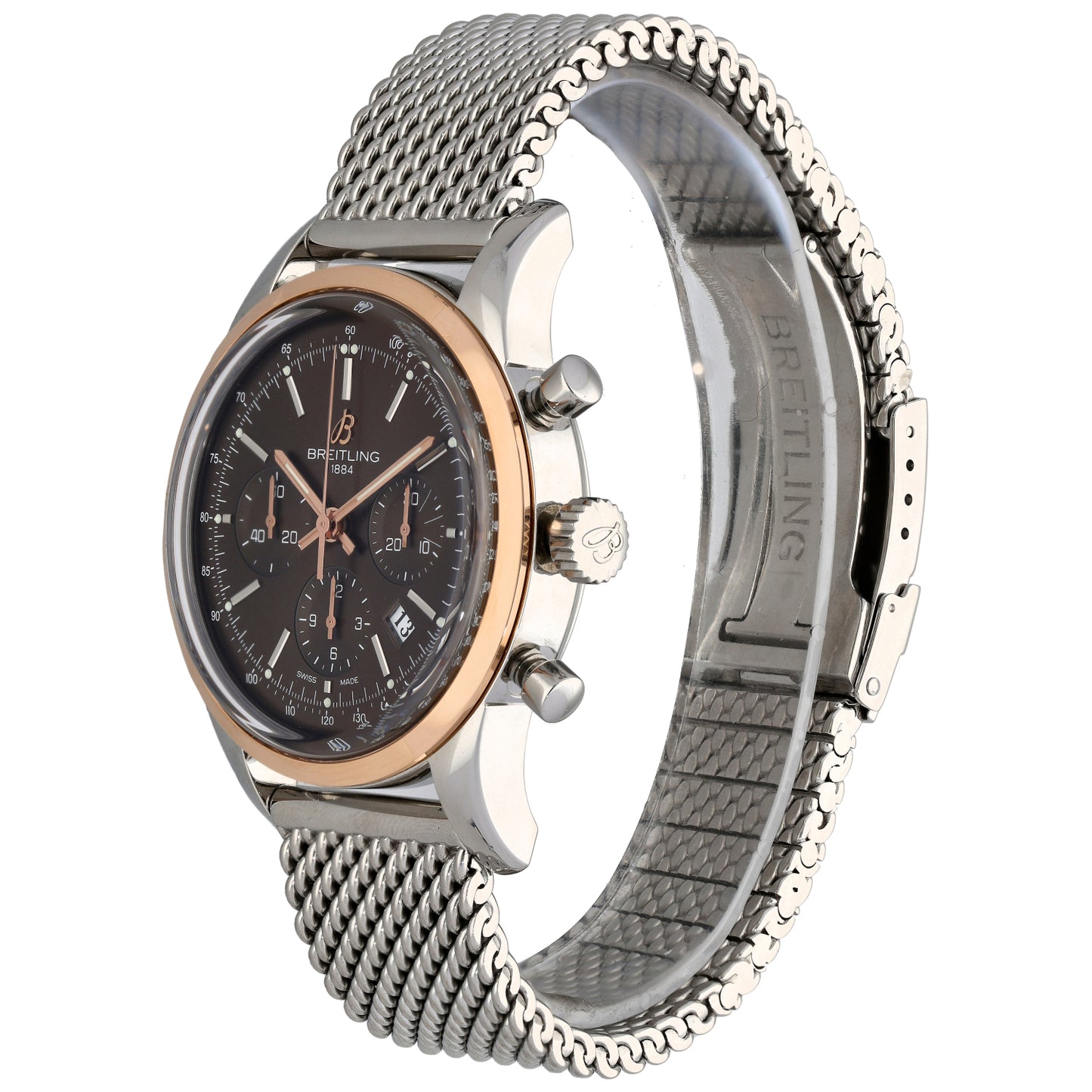 Breitling Transocean Chronograph UB0152 43mm Bi-Colour Watch