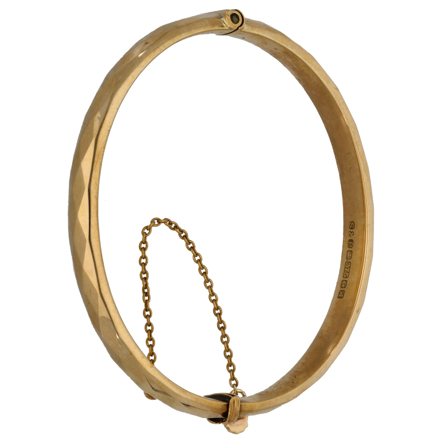 9ct Gold Hinged/Clasp Bangle