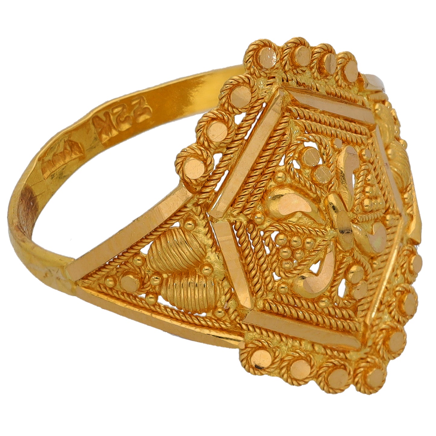 22ct Gold Alternative Ring Size P
