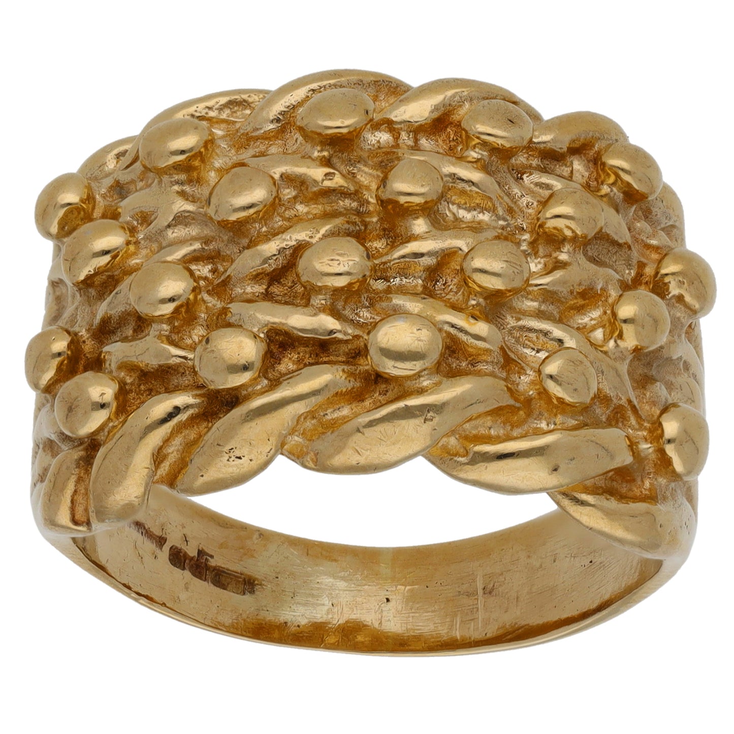 9ct Gold Keeper Ring Size S