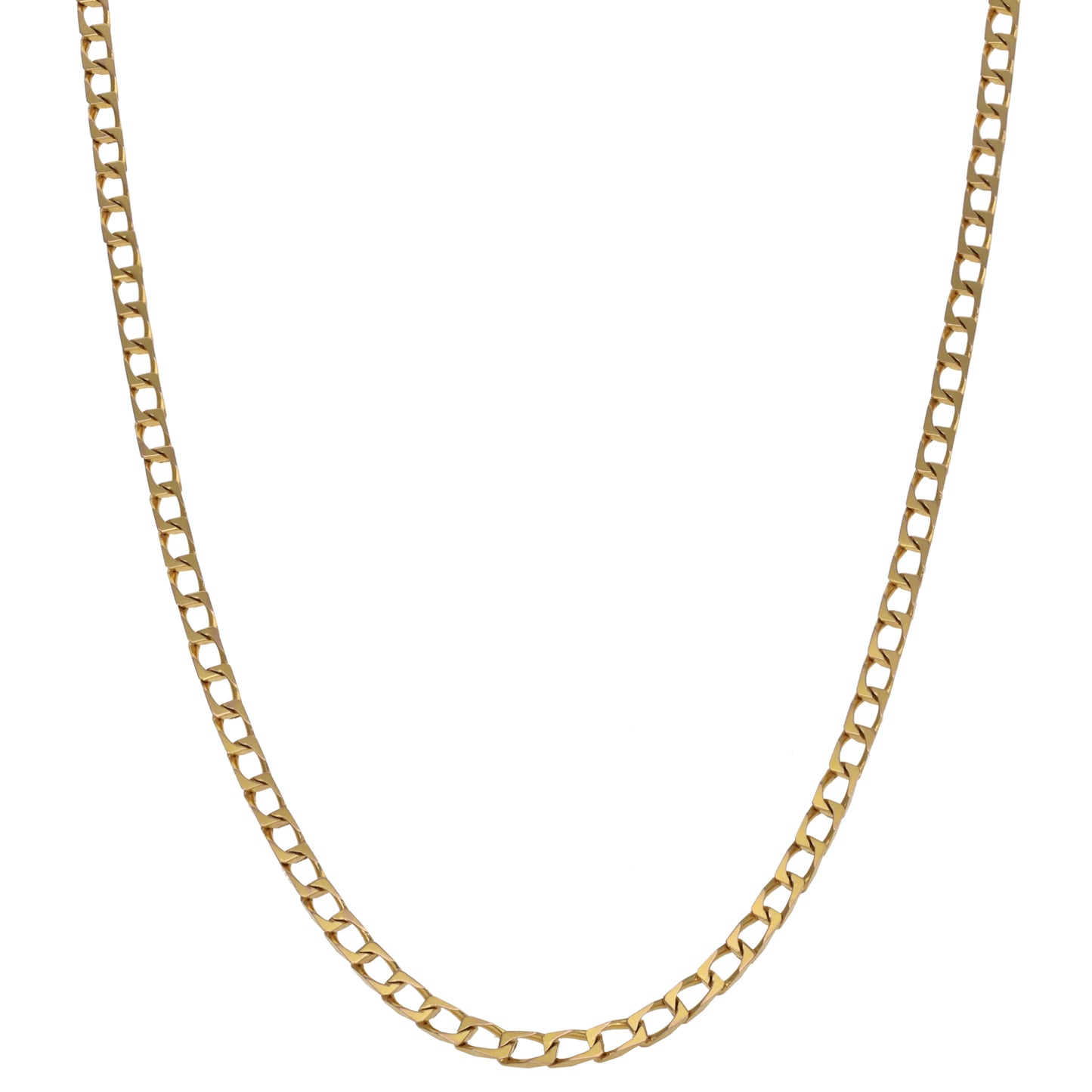 9ct Gold Curb Chain 14"