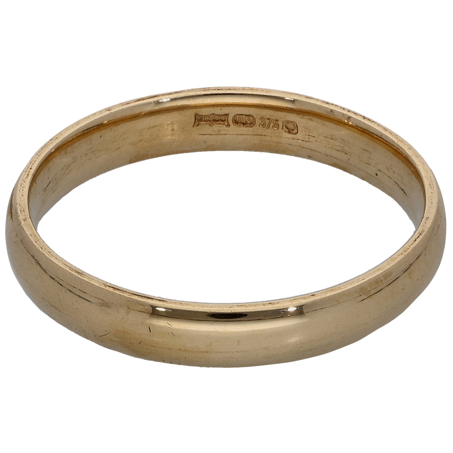 9ct Gold Plain Wedding Ring Size N