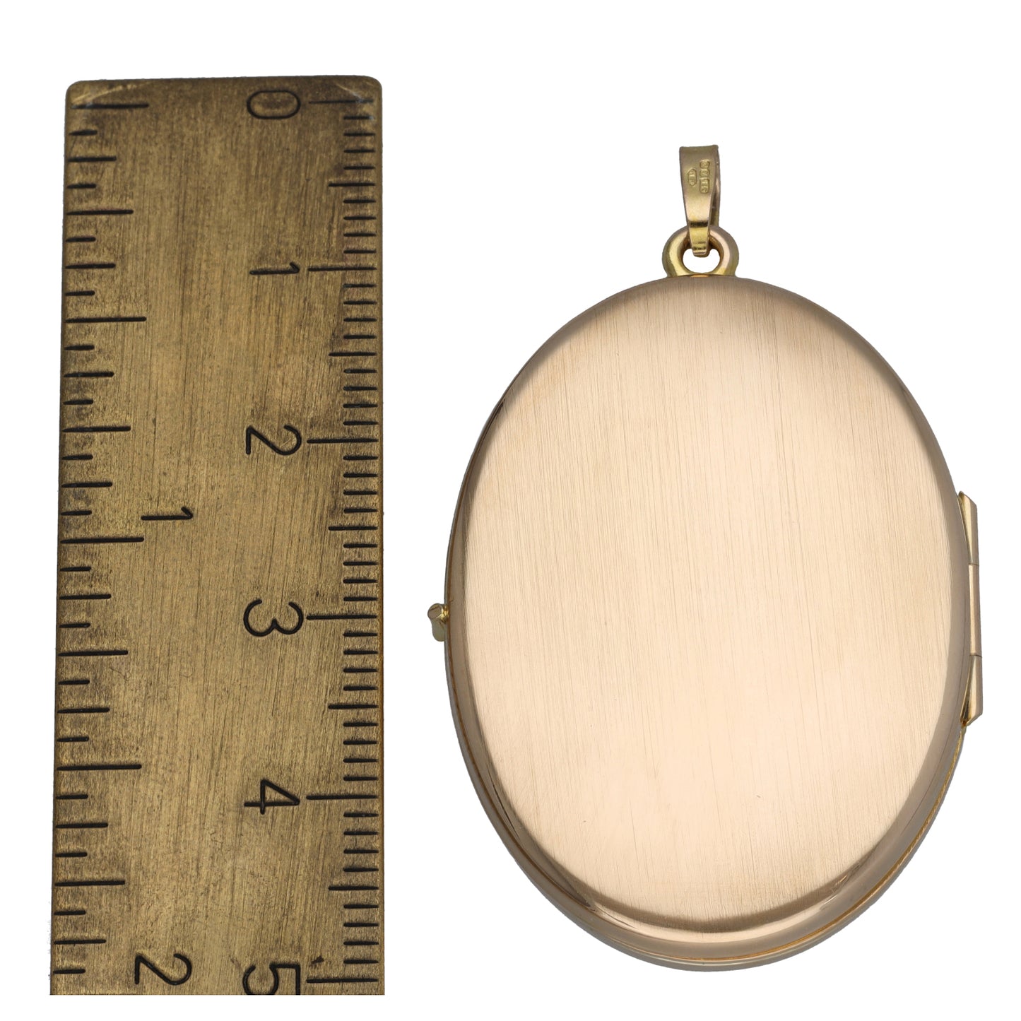 9ct Gold Patterned Locket Pendant