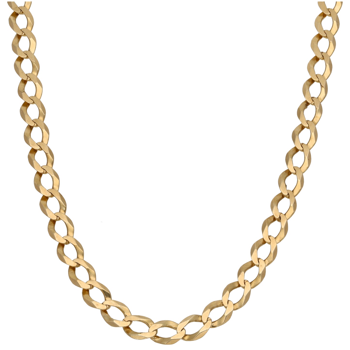 9ct Gold Curb Chain 26"