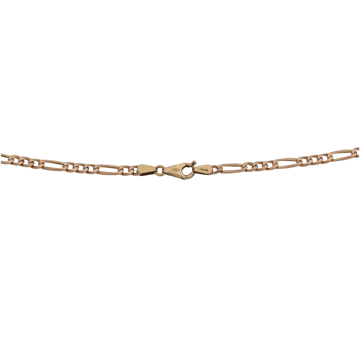 9ct Gold Figaro Chain 19"