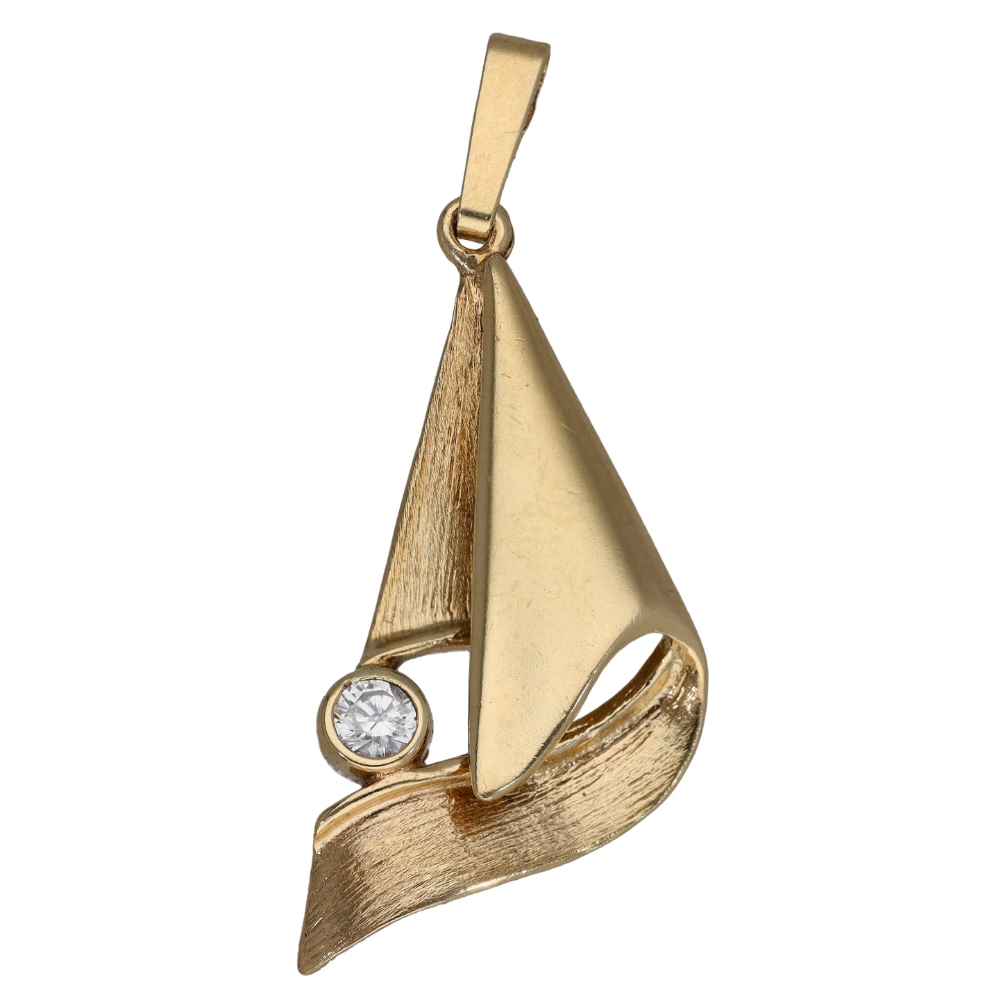 9ct Gold Cubic Zirconia Alternative Pendant