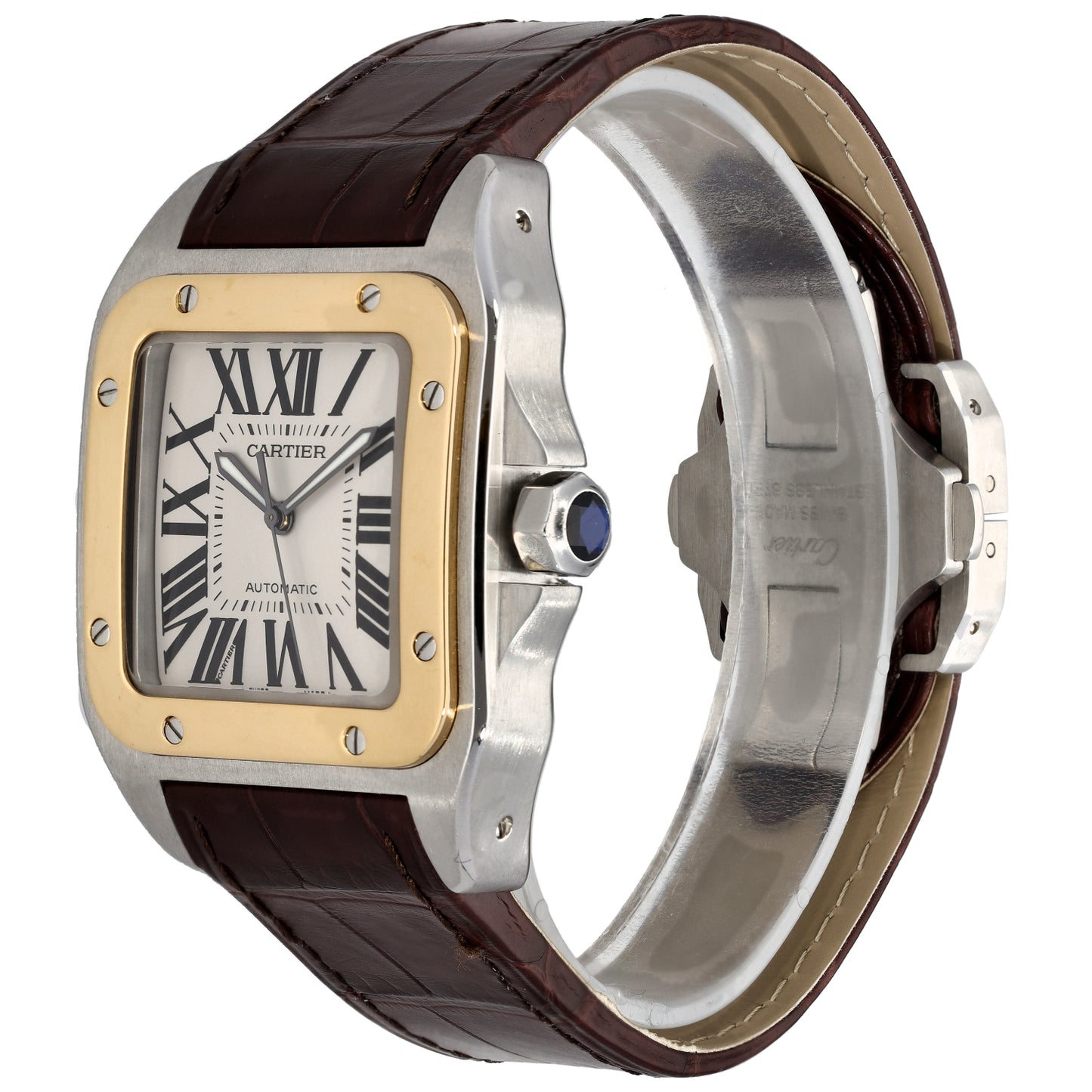 Cartier Santos 100 W20072X7 38mm Stainless Steel Watch