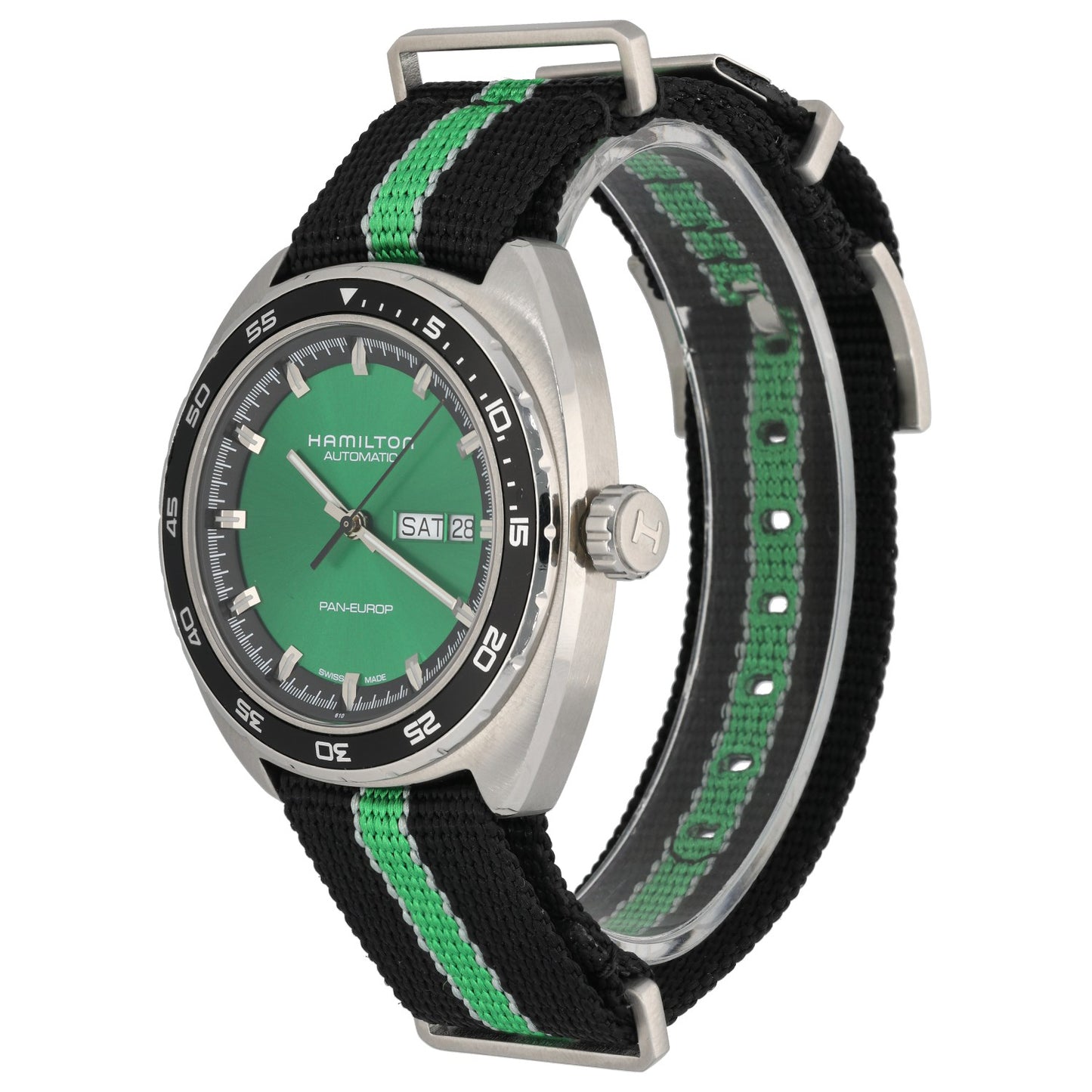 Hamilton American Classic Pan Europ Day-Date H35415761 42mm Stainless Steel Watch