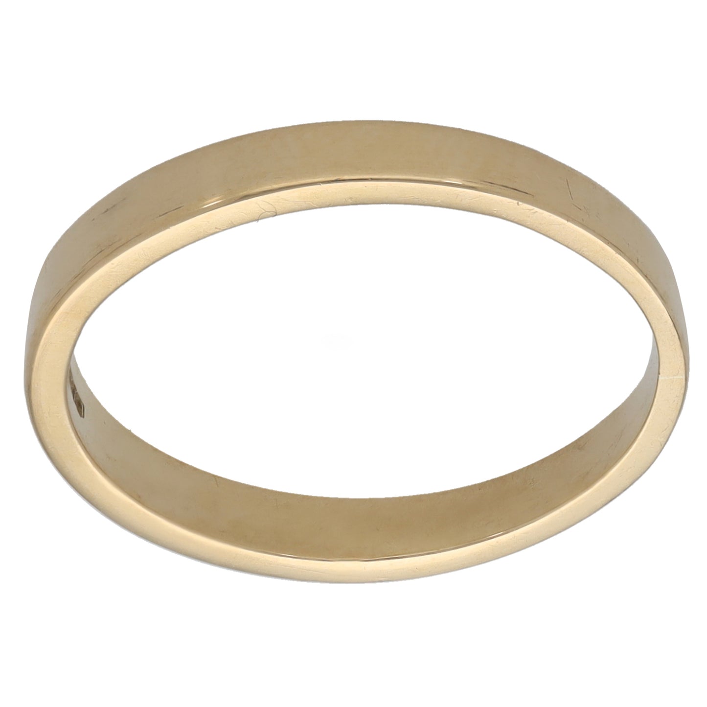 9ct Gold Plain Wedding Ring Size P