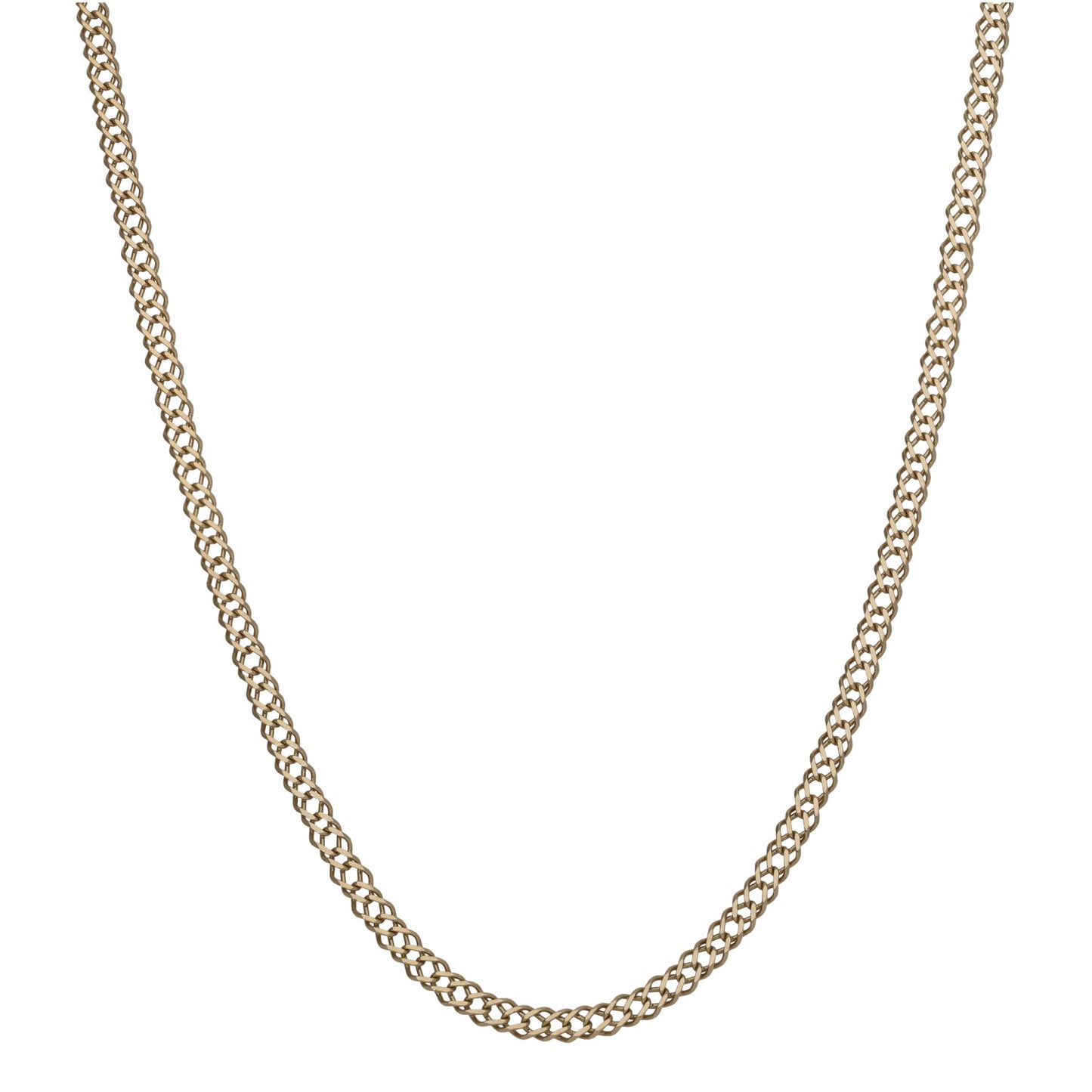 9ct Gold Double Curb Chain 30"
