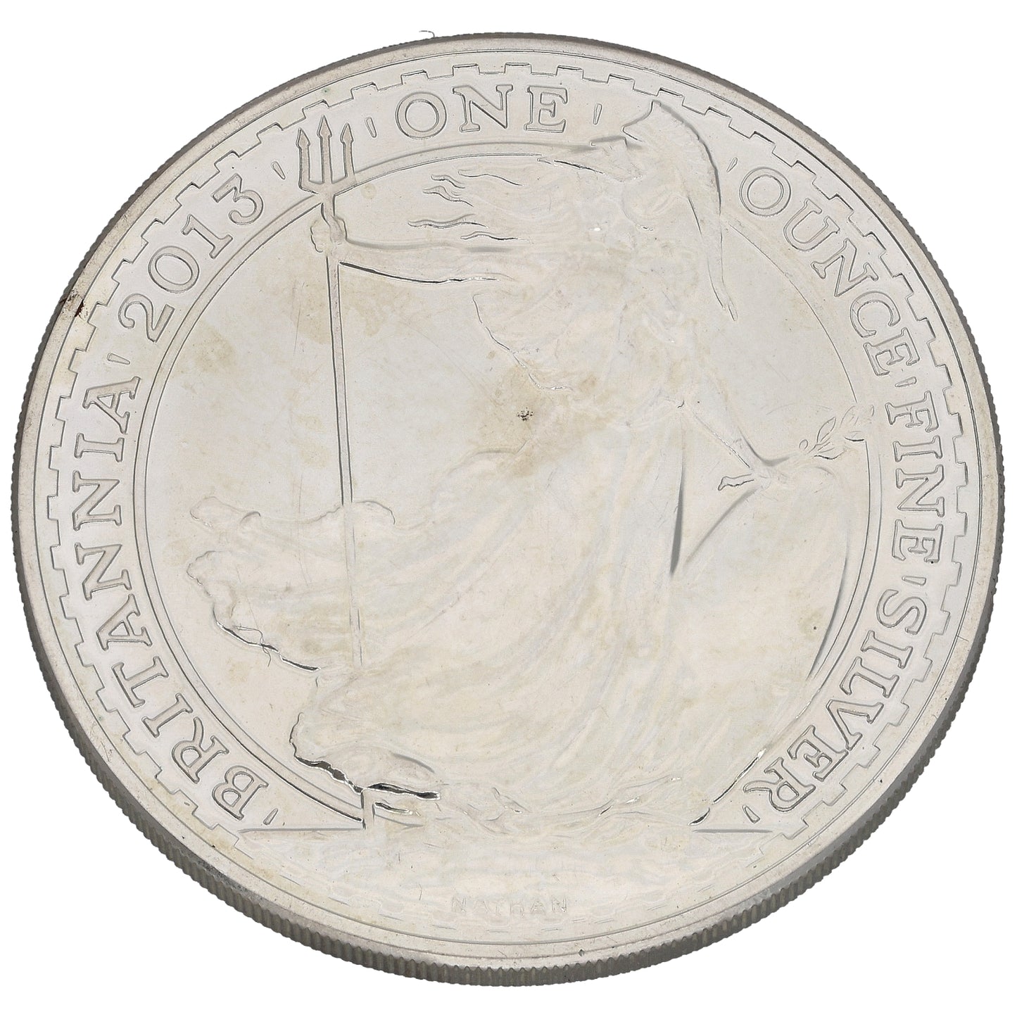 Fine Silver Queen Elizabeth II 1 OZ Britannia Coin 2013