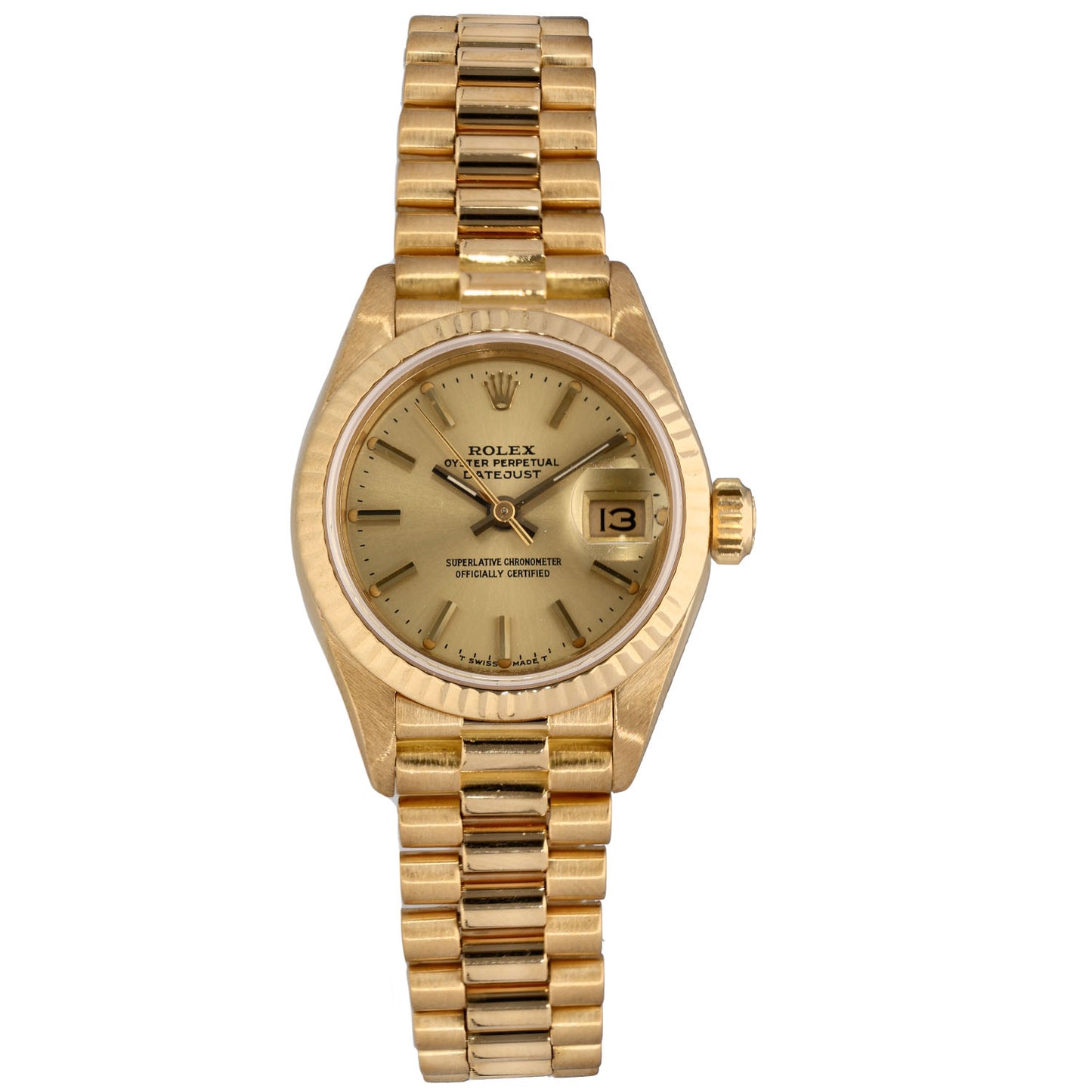 Rolex Lady Datejust 69178 26mm Gold Watch