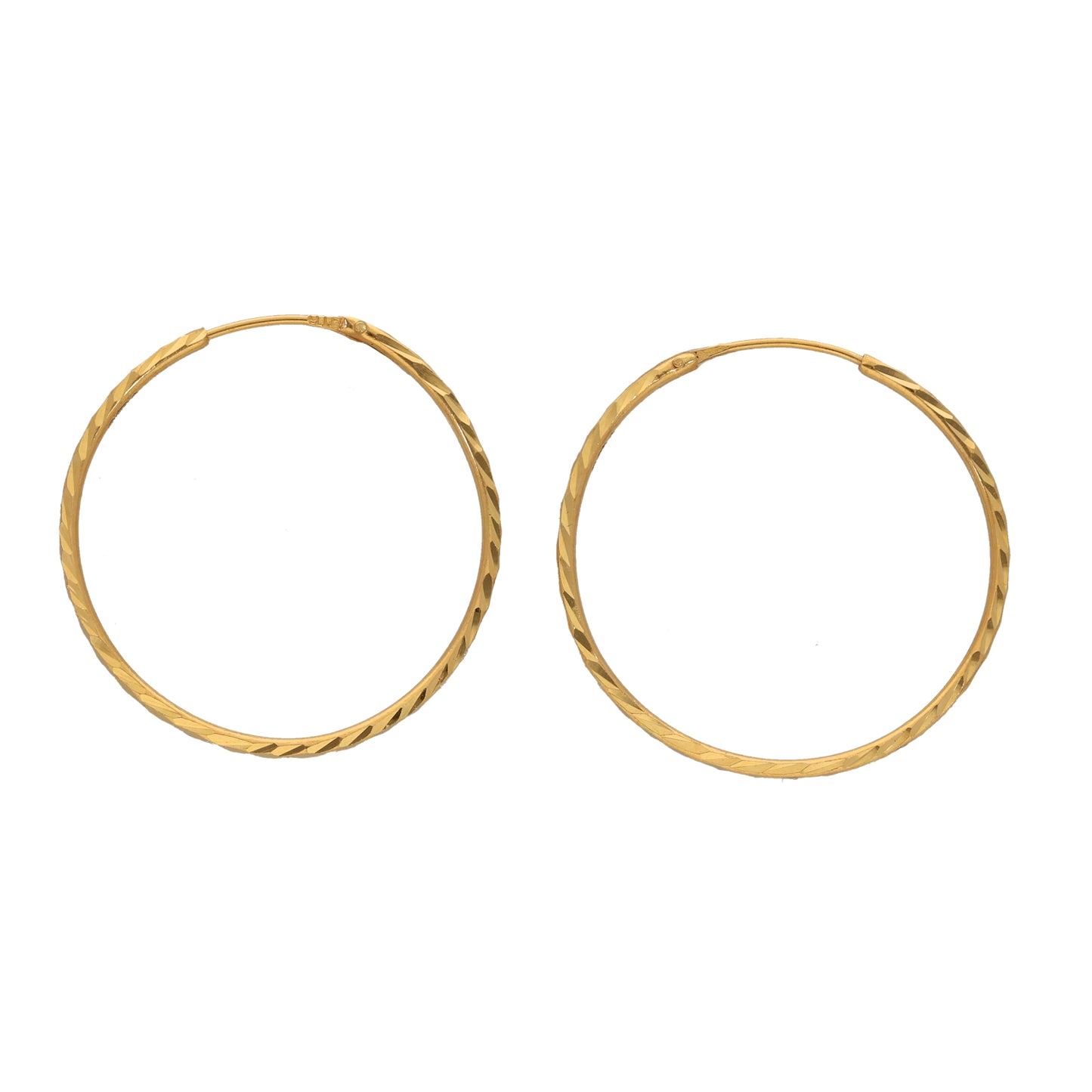 New 22ct Gold Hoop Earrings
