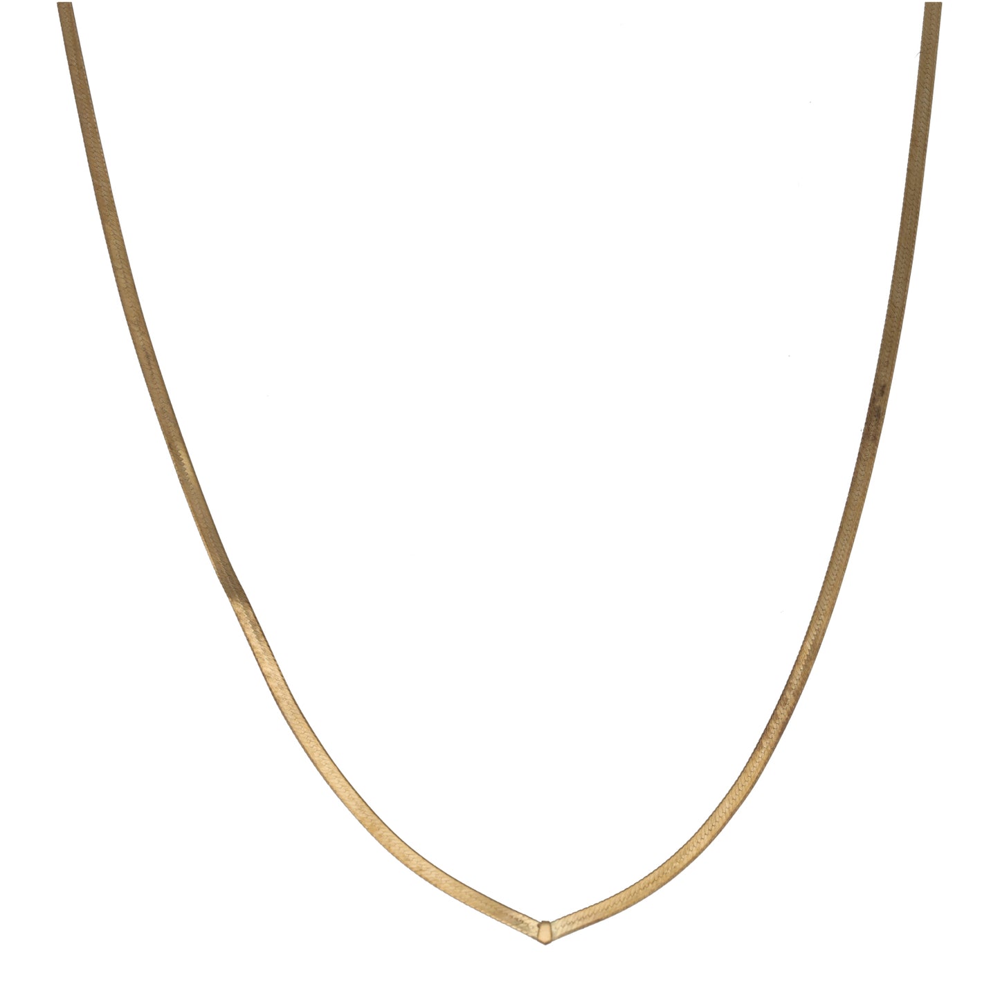 9ct Gold Herringbone Chain 16"