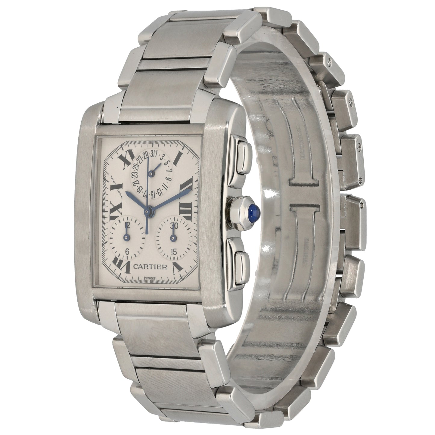 Cartier Tank Francaise W51001Q3 28mm Stainless Steel Watch