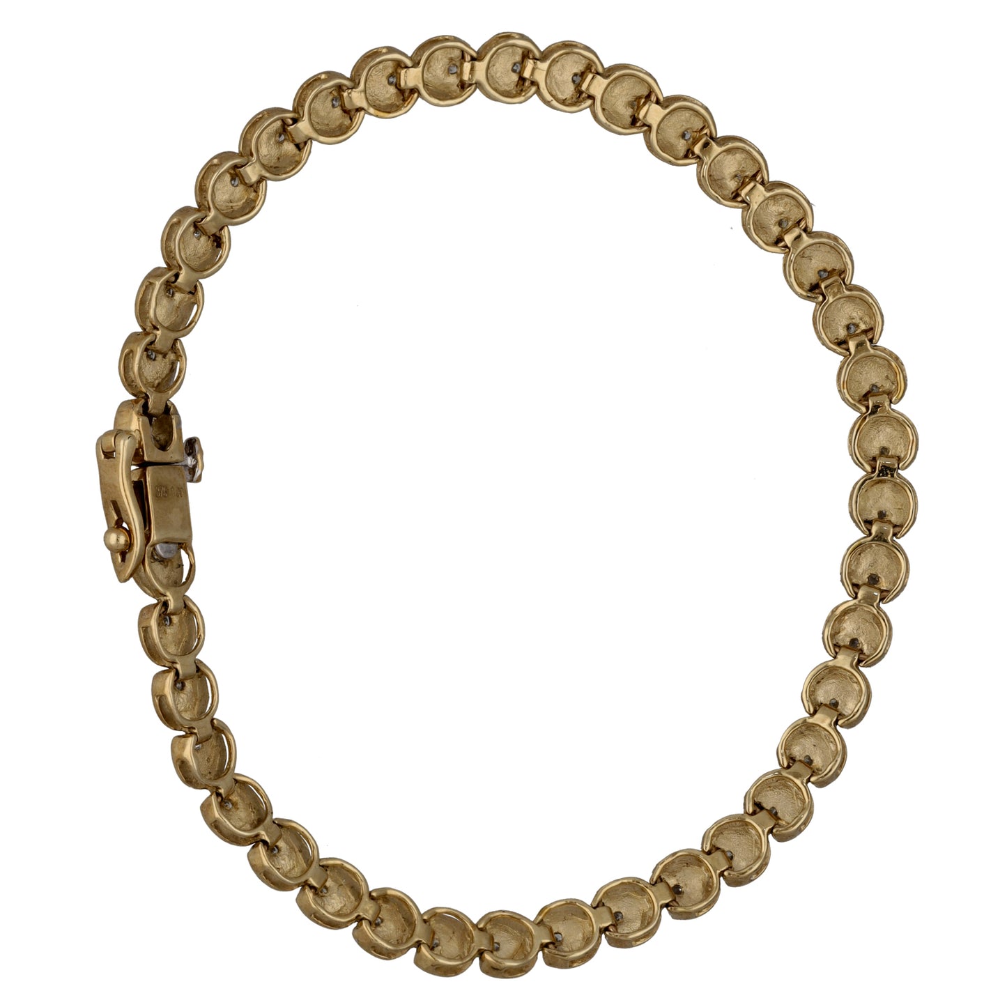 9ct Gold 1.00ct Diamond Line/Tennis Bracelet