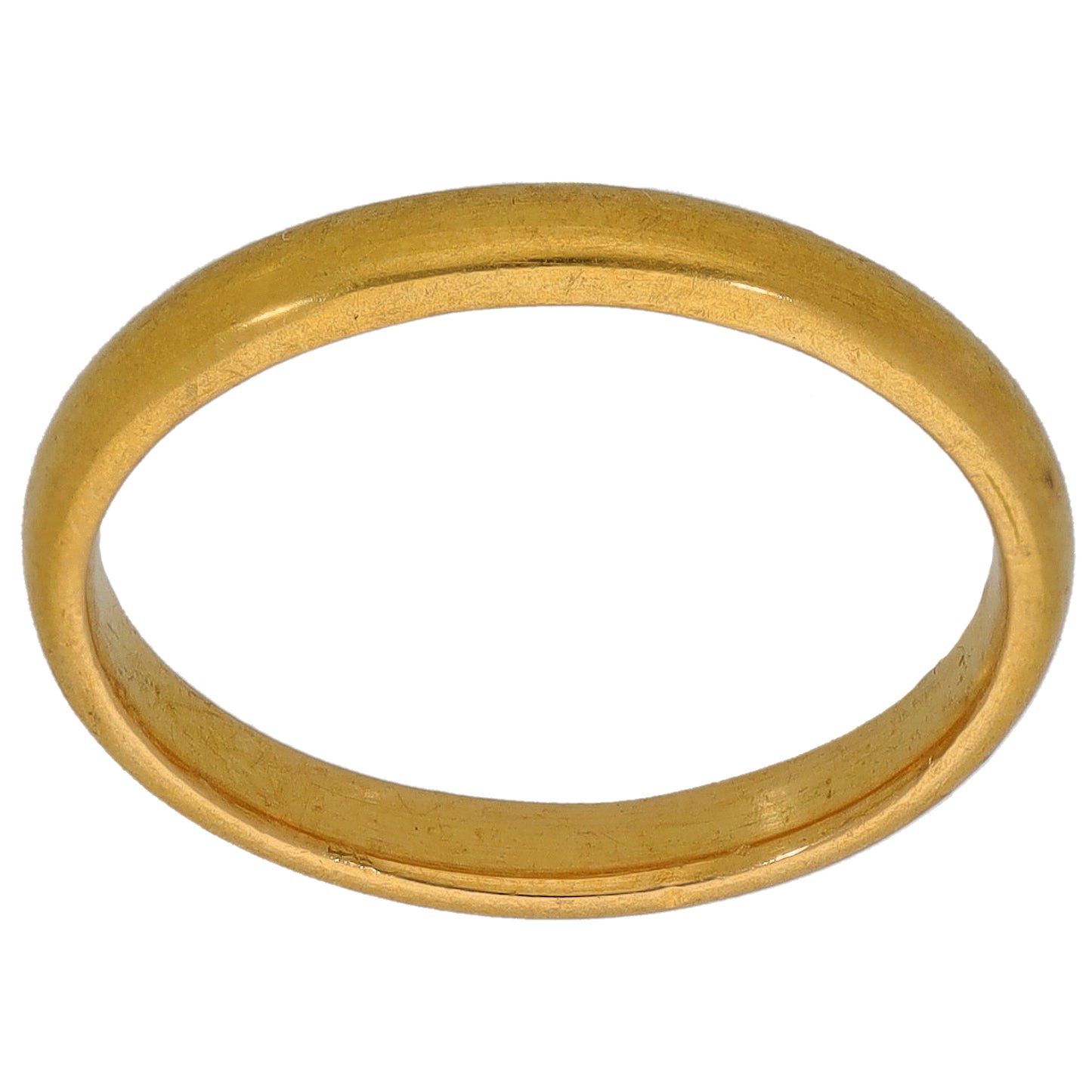 22ct Gold Plain Wedding Ring Size L