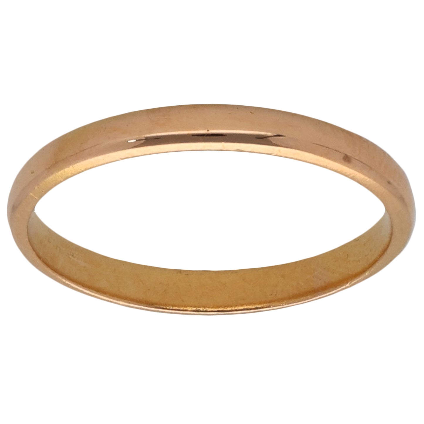 22ct Gold Plain Wedding Ring Size M
