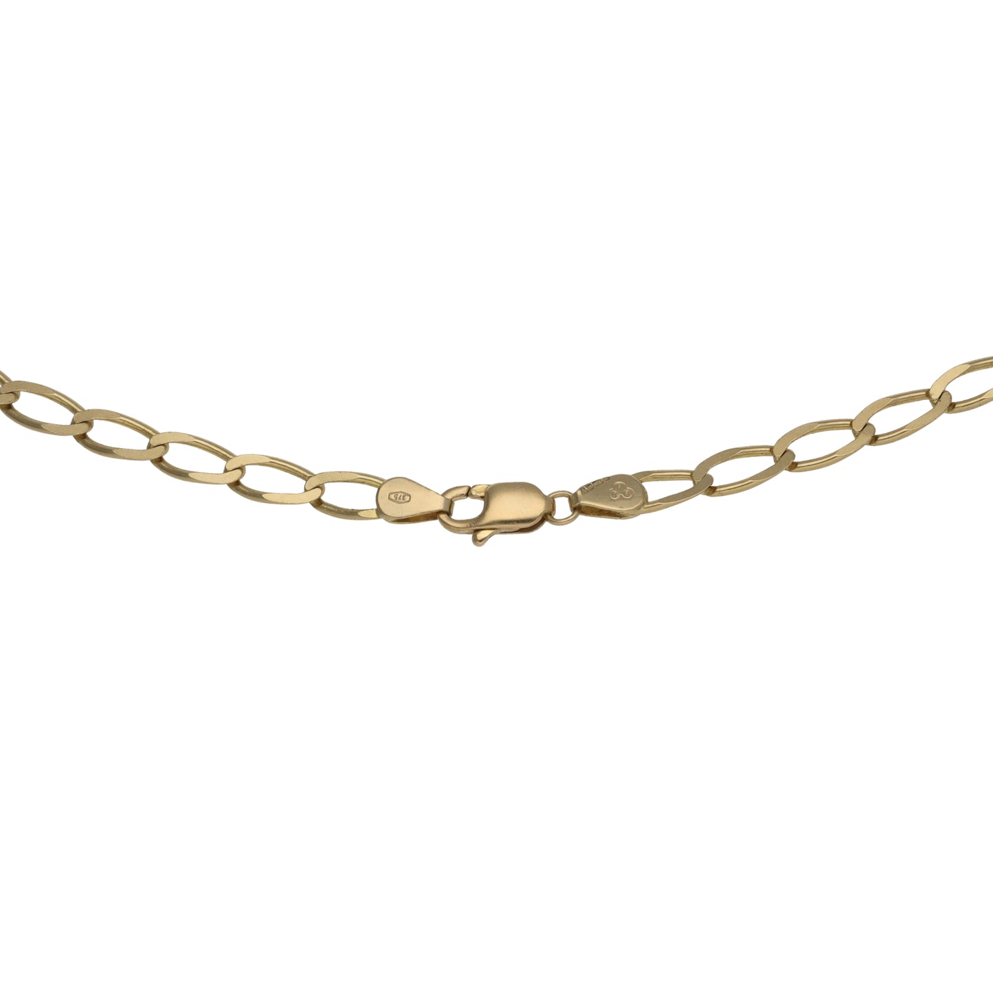 9ct Gold Curb Chain 20"