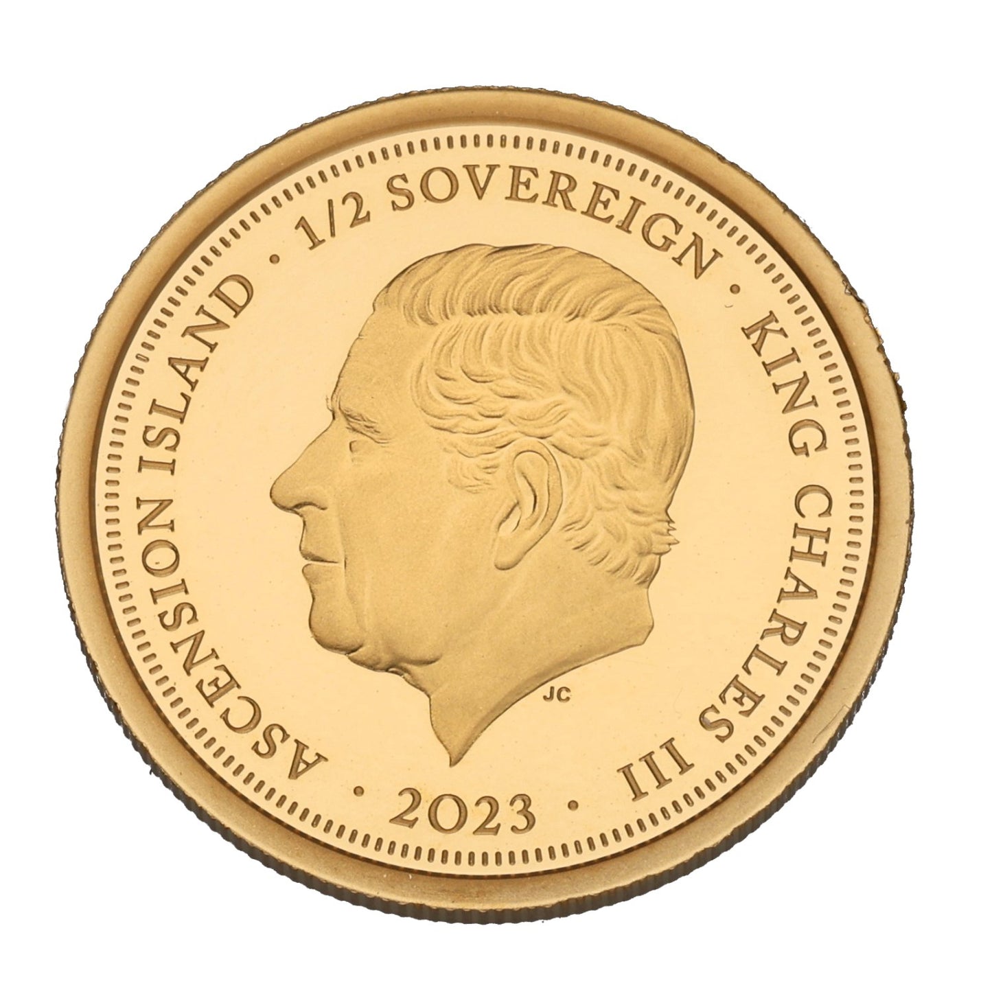 22ct Gold King Charles III Coronation Half Sovereign Coin 2023