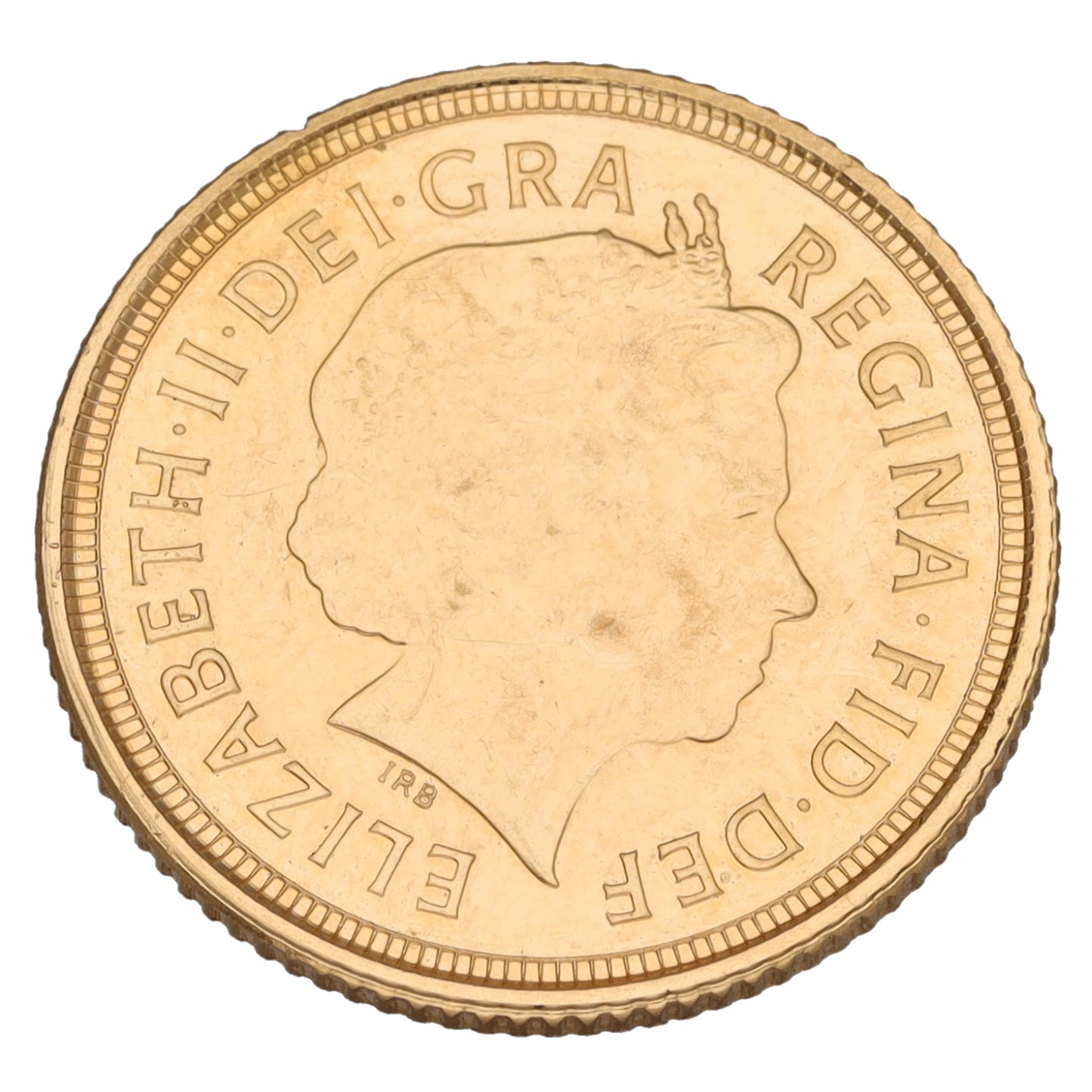 22ct Gold Queen Elizabeth II Half Sovereign Coin 2009