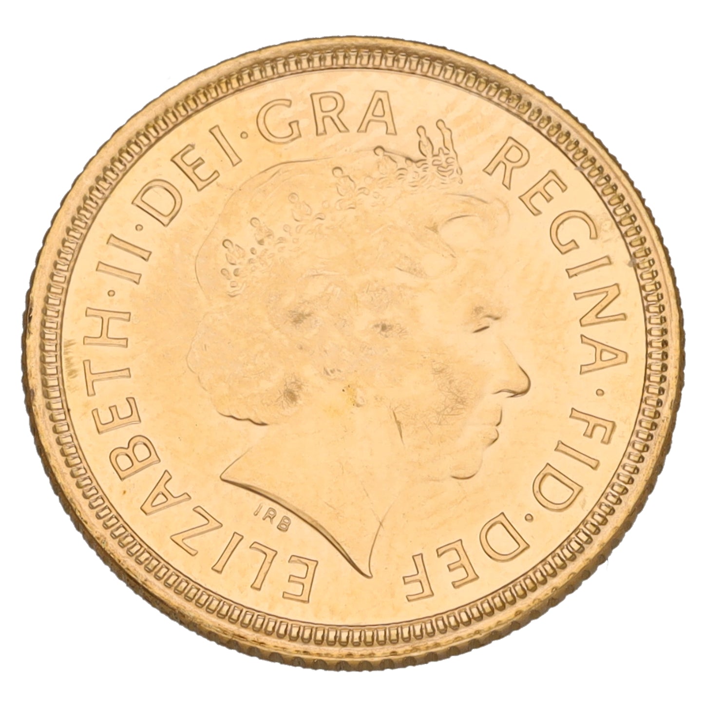 22ct Gold Queen Elizabeth II Half Sovereign Coin 2004