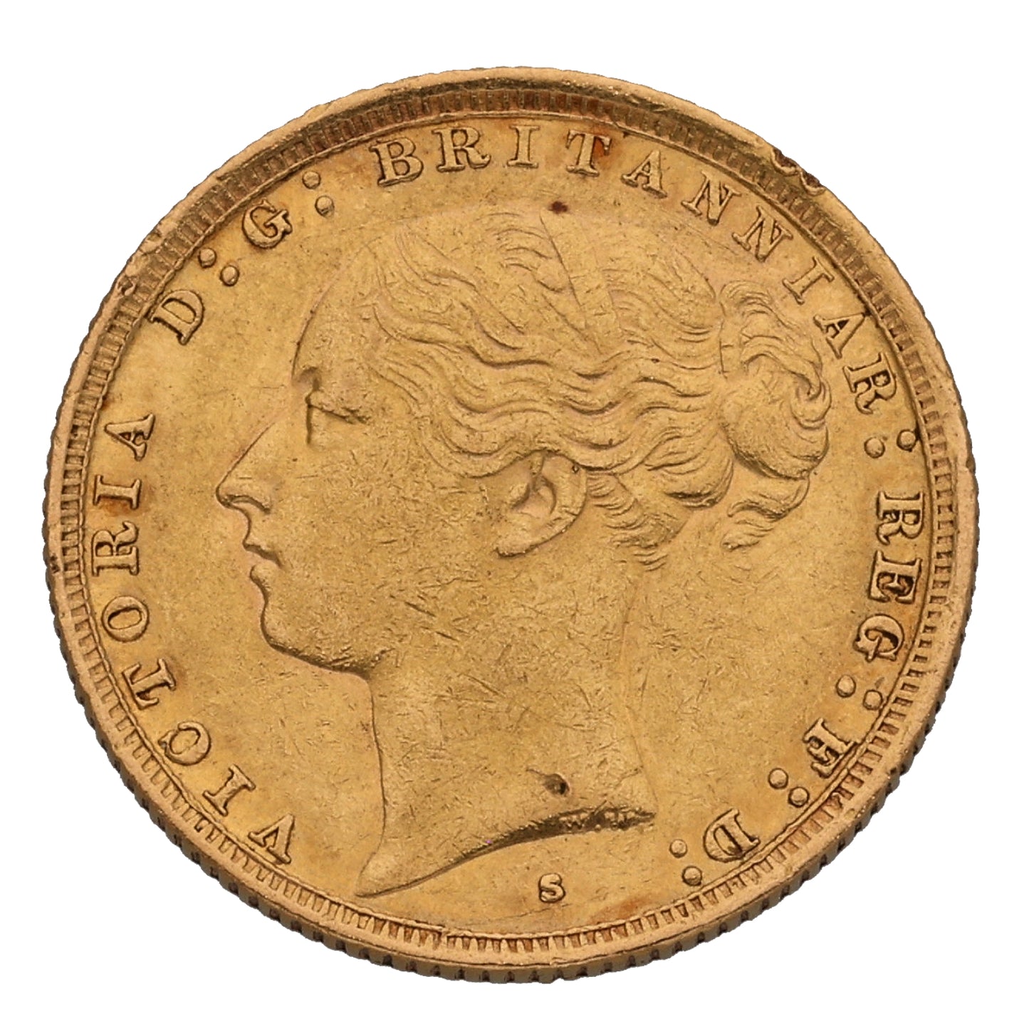 22ct Gold Queen Victoria Full Sovereign Coin 1884