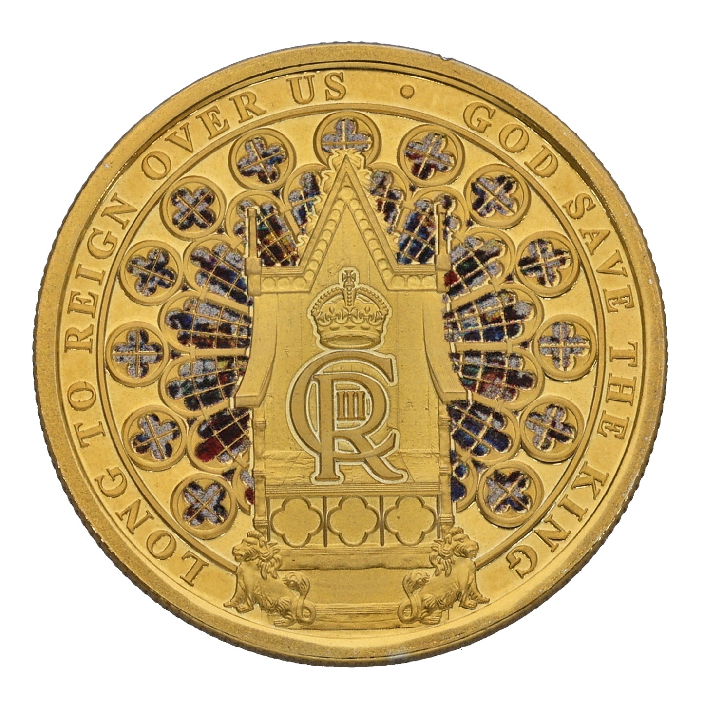 9ct Gold Long To Reign Over Us God Save The King 2 Crowns Coin 2023