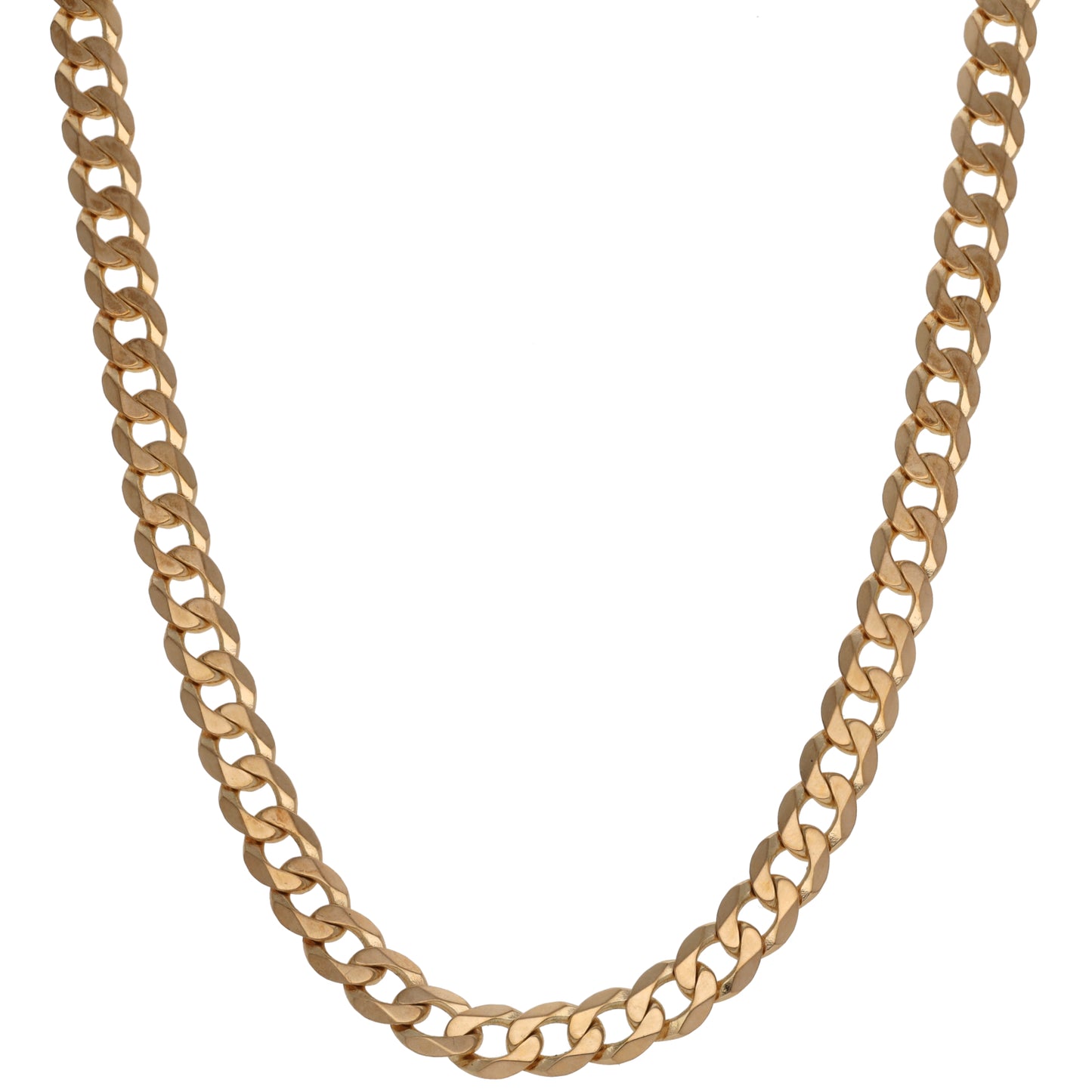 9ct Gold Curb Chain 18"
