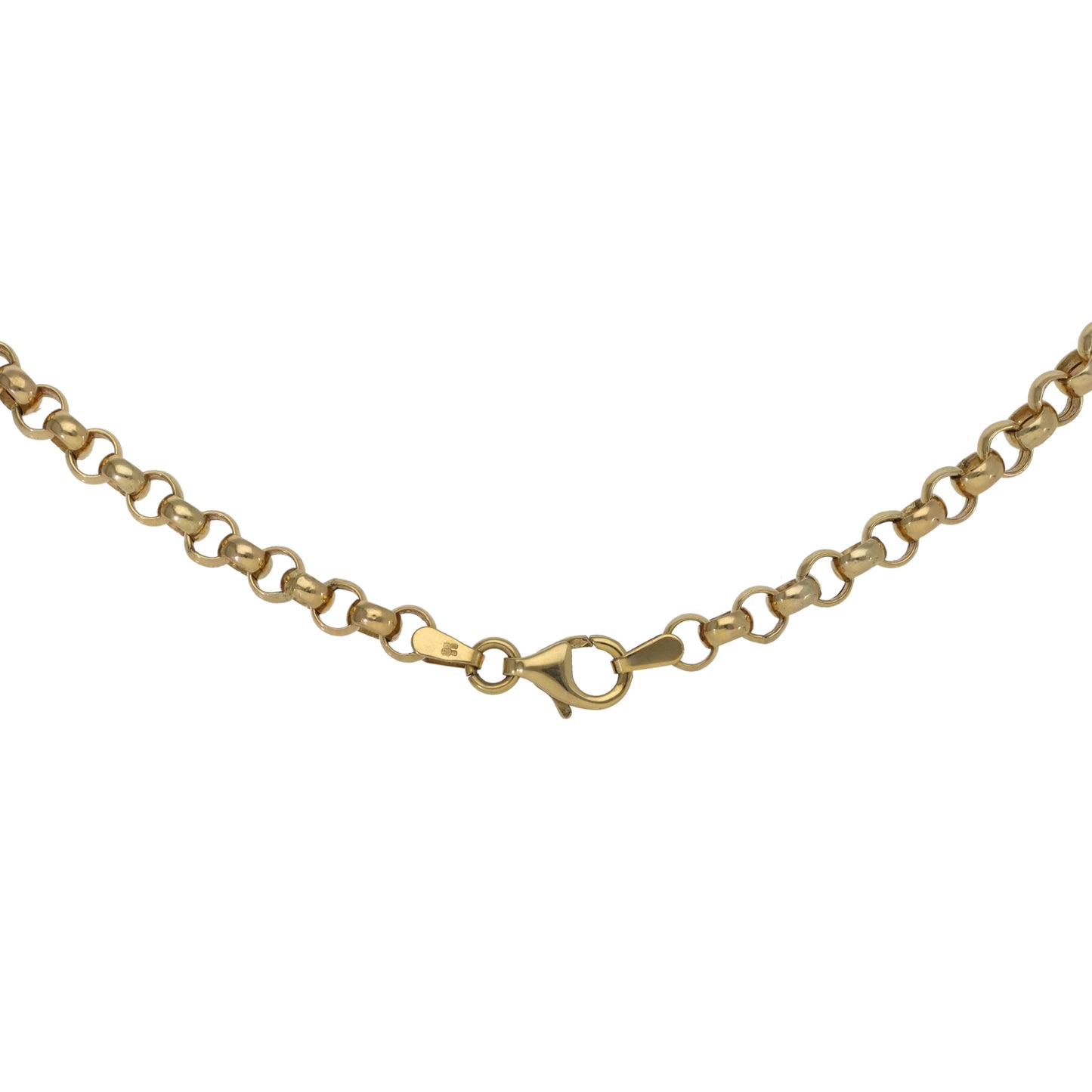 9ct Gold Belcher Chain 18"