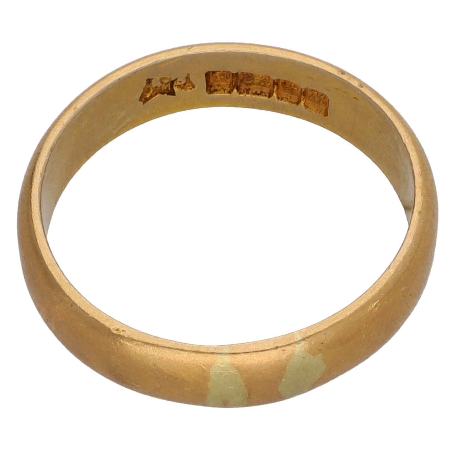 22ct Gold Plain Wedding Ring Size M