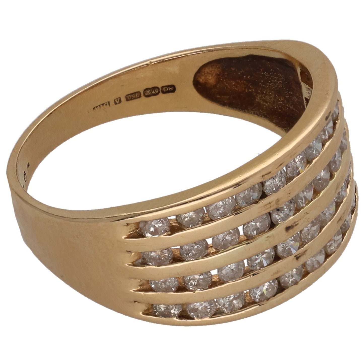 18ct Gold 1.00ct Diamond Alternative Ring Size M