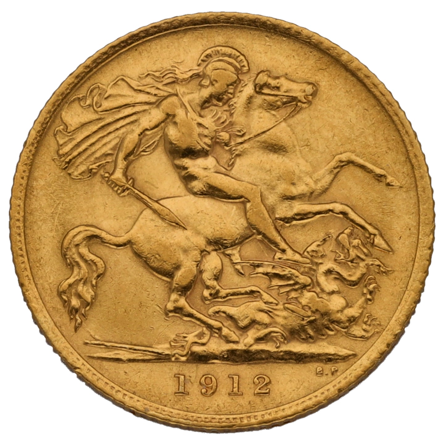 22ct Gold King George V Half Sovereign Coin 1912