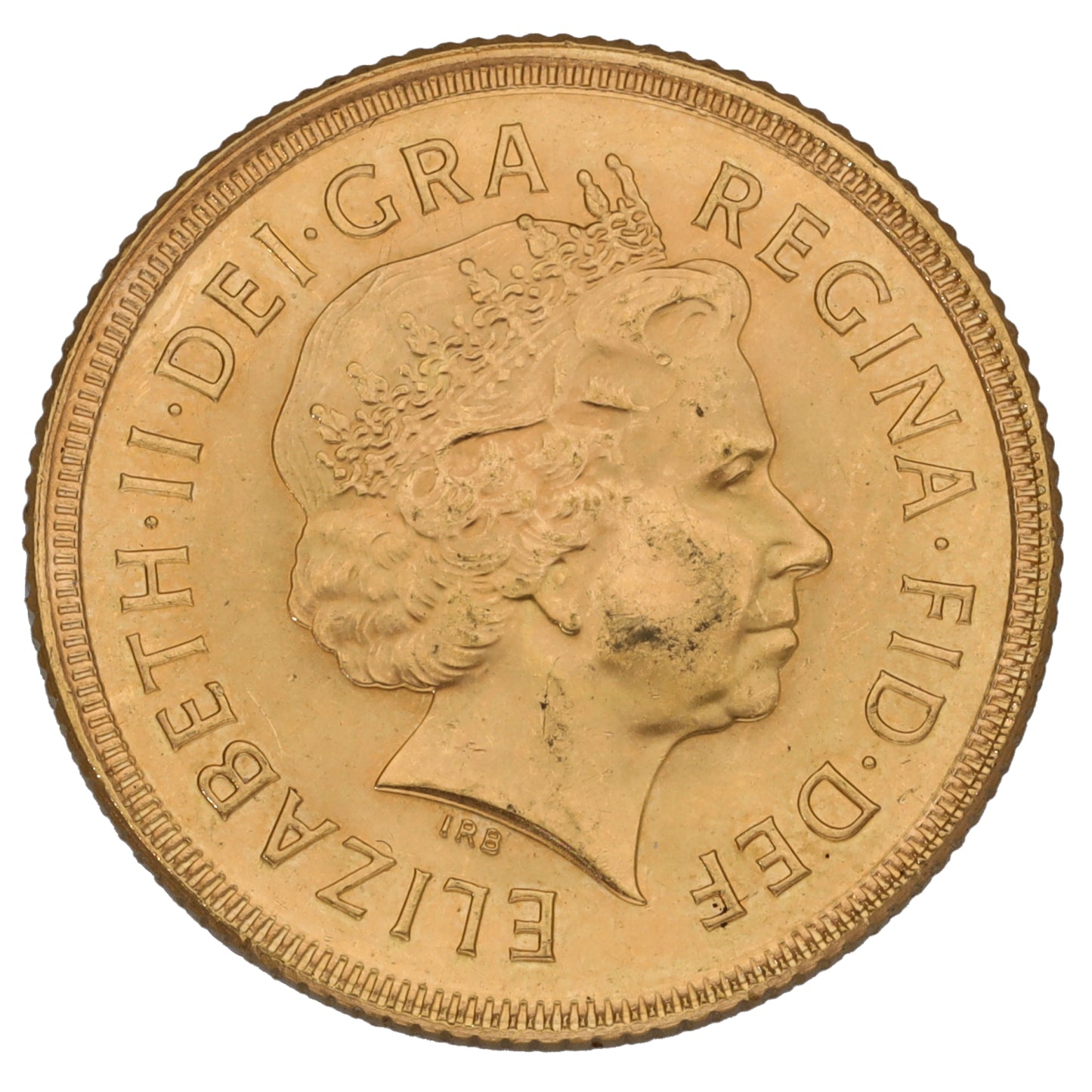 22ct Gold Queen Elizabeth II Full Sovereign Coin 2000