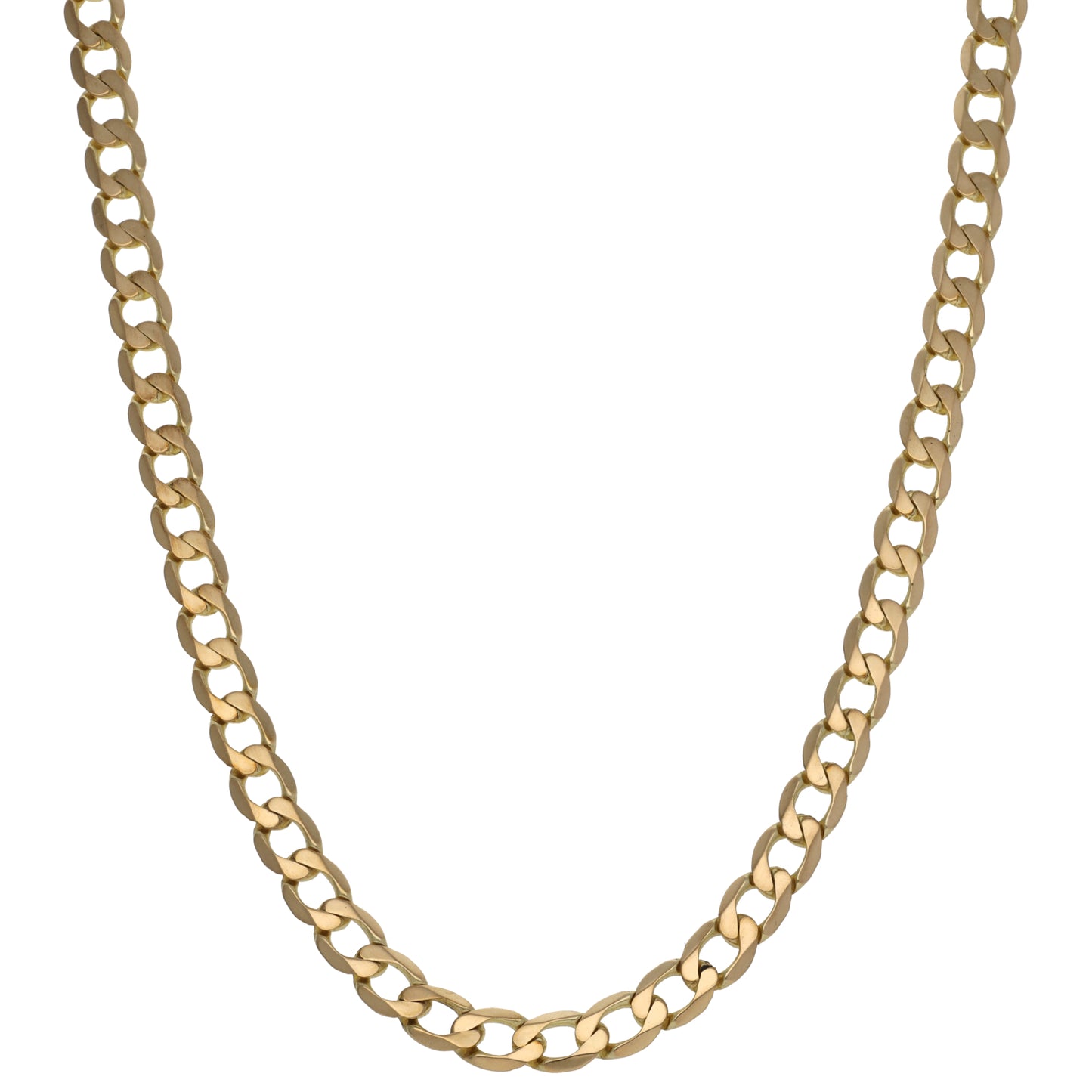 9ct Gold Curb Chain 22"