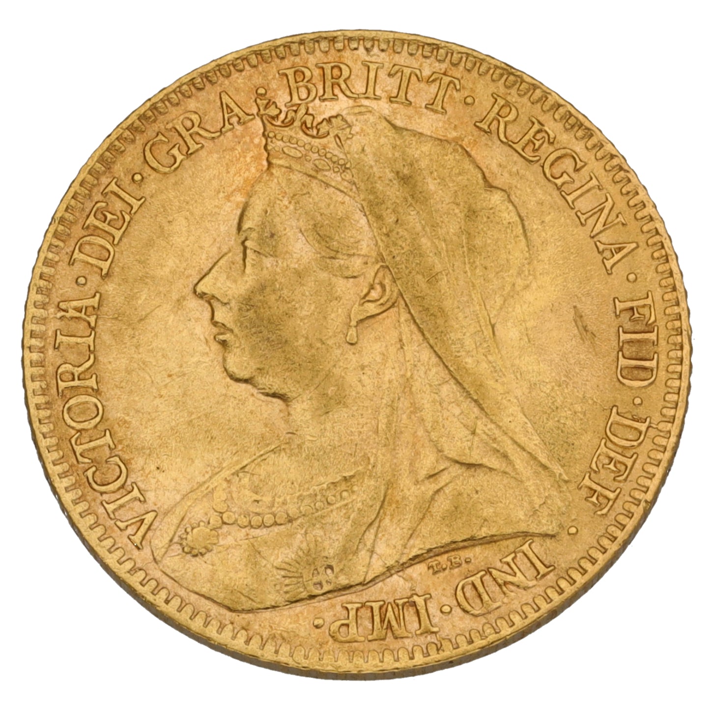 22ct Gold Queen Victoria Half Sovereign Coin 1897